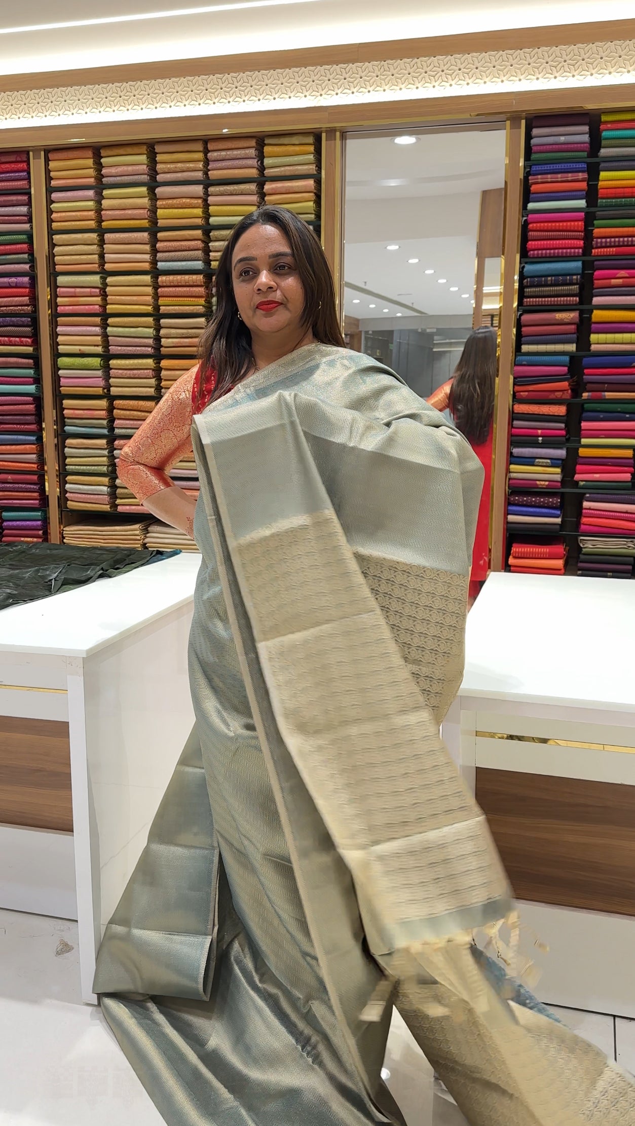 SEMI TISSUE SAREES - IHA 22011