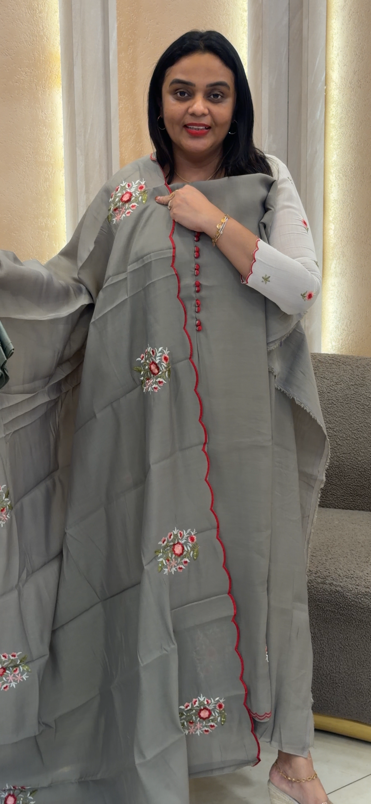 IHA'S IN-HOUSE MUL CHANDERI UNSTITCHED SALWAR SUITS - IHA 32895