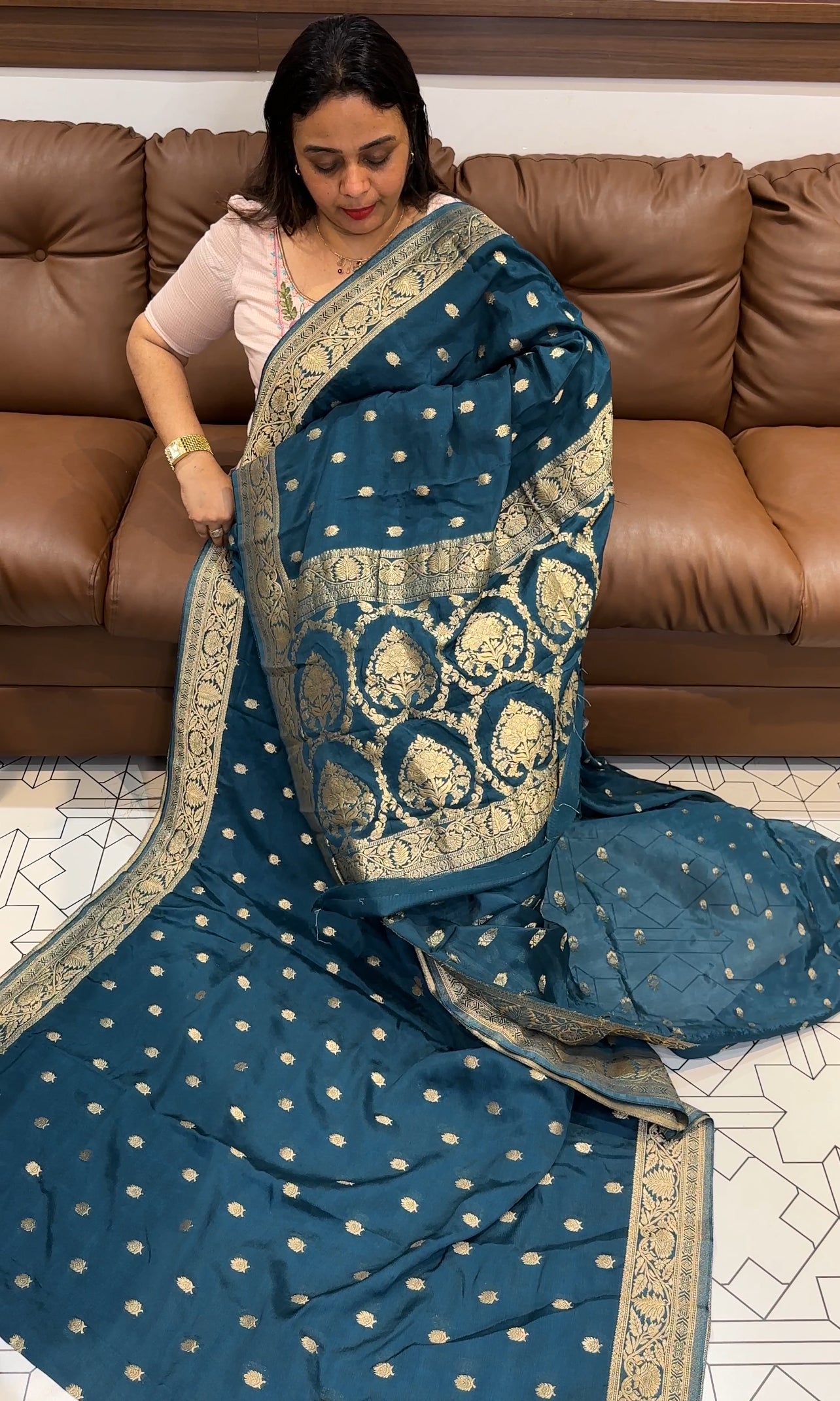PLATINUM CHIFFON SAREES - IHA 20395