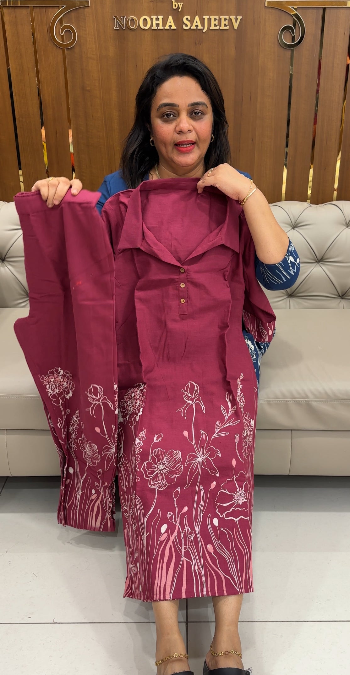 IHA'S IN-HOUSE COTTON TOP AND BOTTOM - IHA 25926