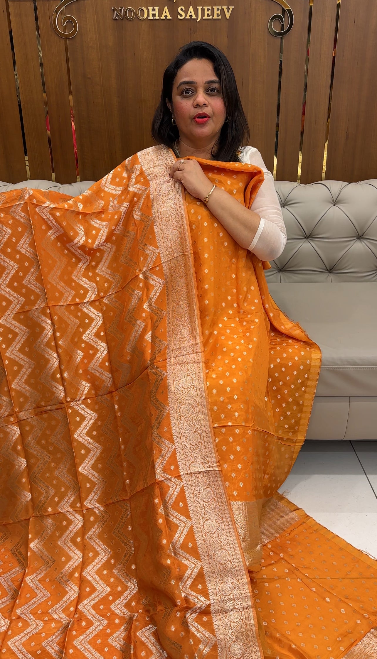 SILK BANARASI UNSTITCHED SALWAR SUITS - IHA 25920
