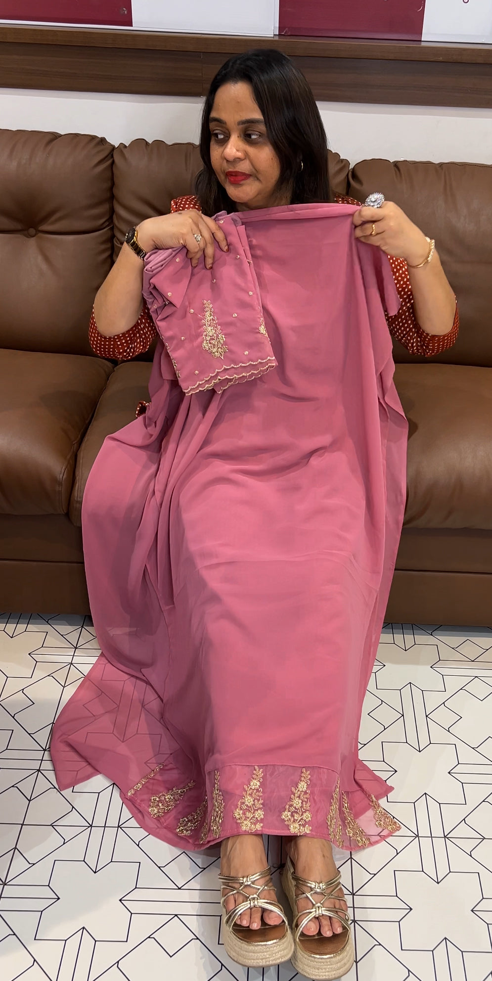 PARTY WEAR UNSTITCHED SALWAR SUITS - IHA 24519