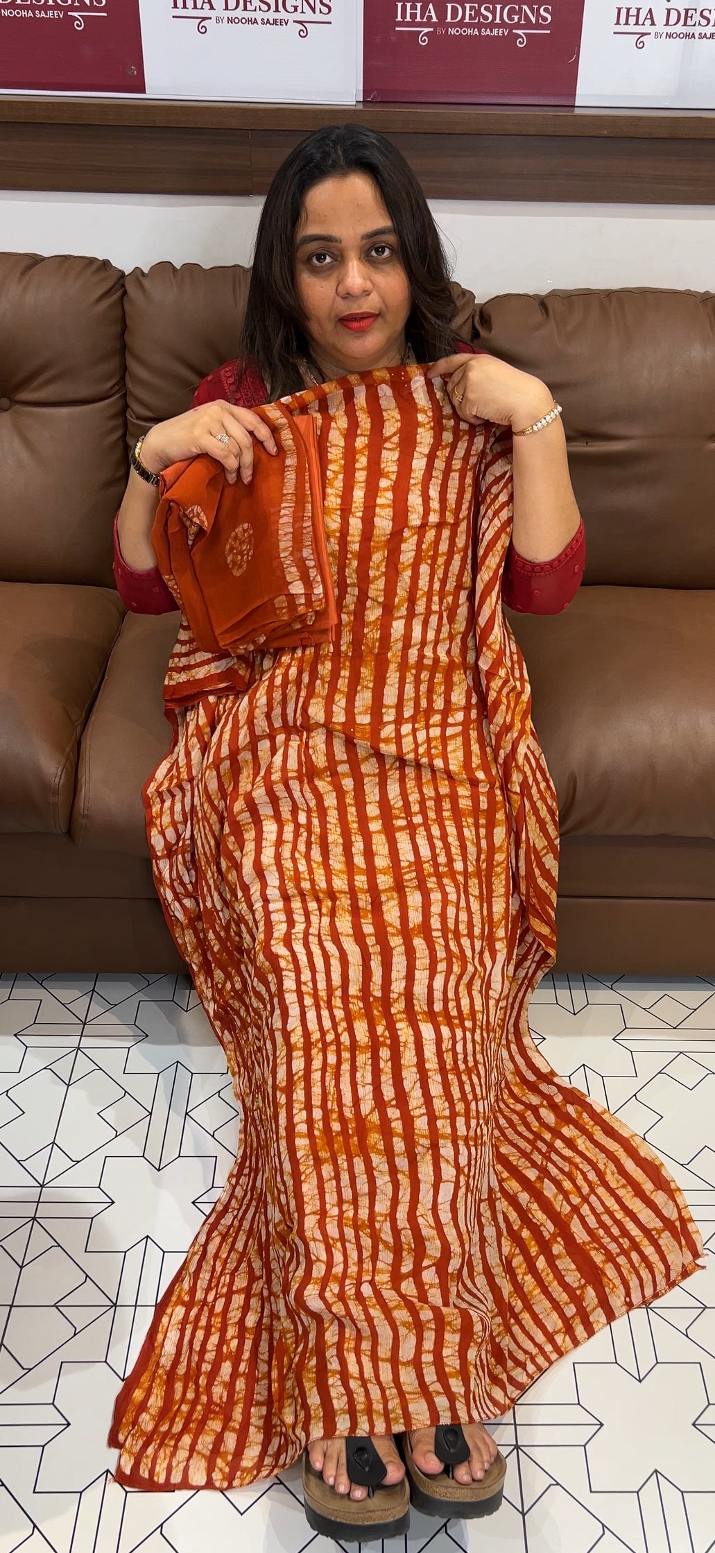 BATIK PRINTED UNSTITCHED SALWAR SUITS - IHA 22748