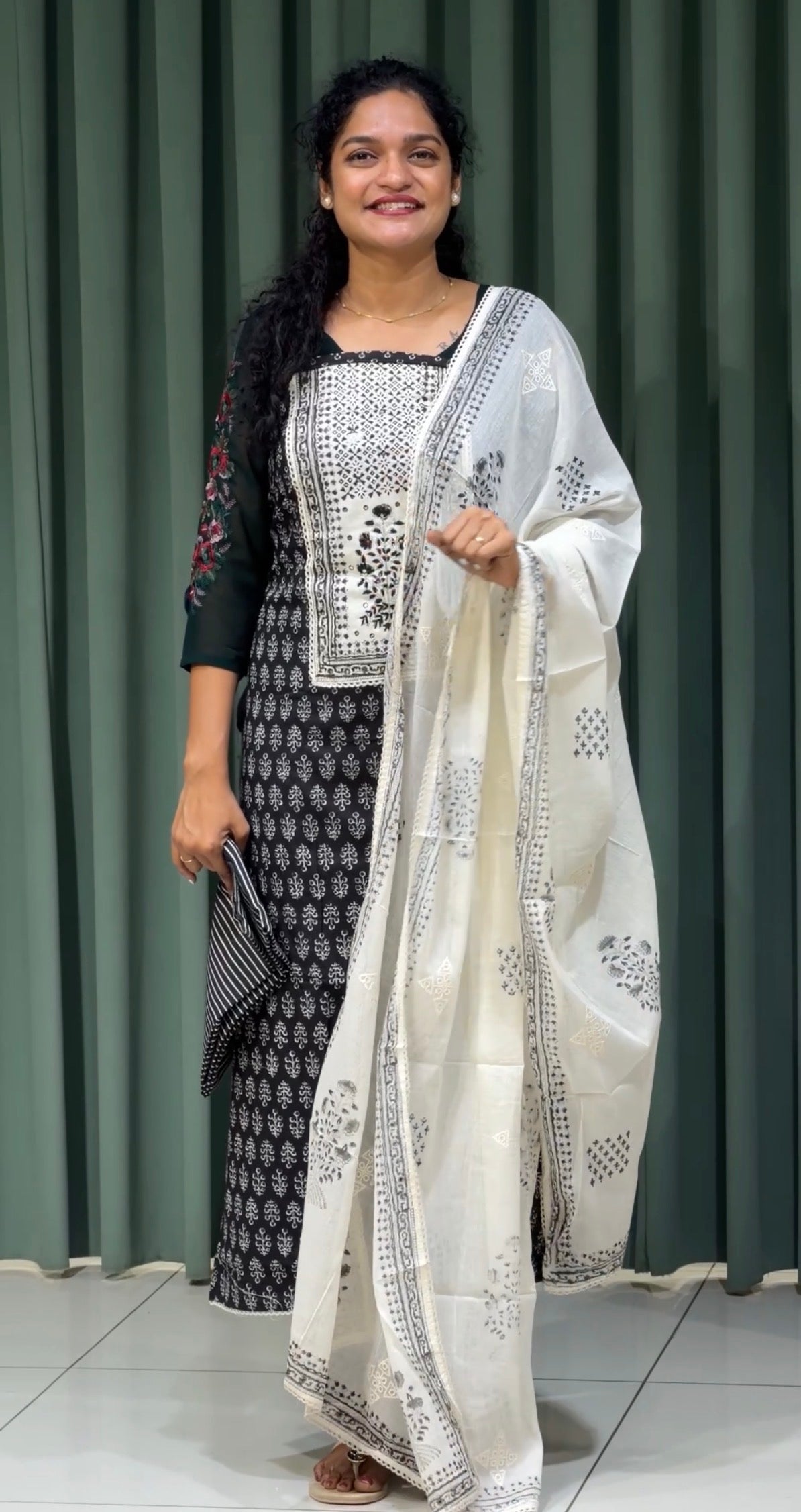 COTTON UNSTITCHED SALWAR SUITS - IHA 33184