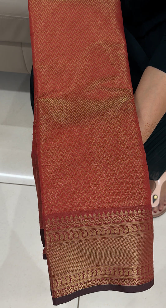 SEMI BROCADE SAREES - IHA 27431