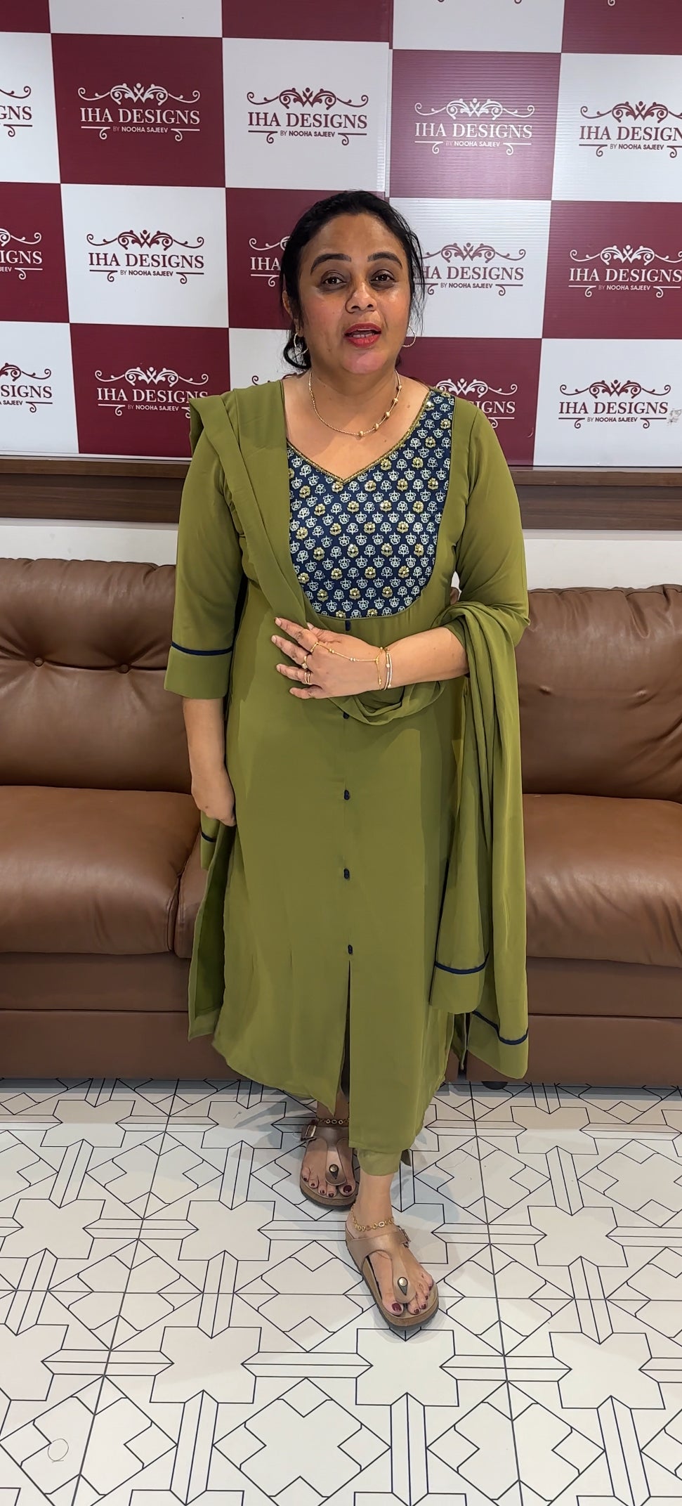 IHA'S IN-HOUSE GEORGETTE UNSTITCHED SALWAR SUITS - IHA 26301