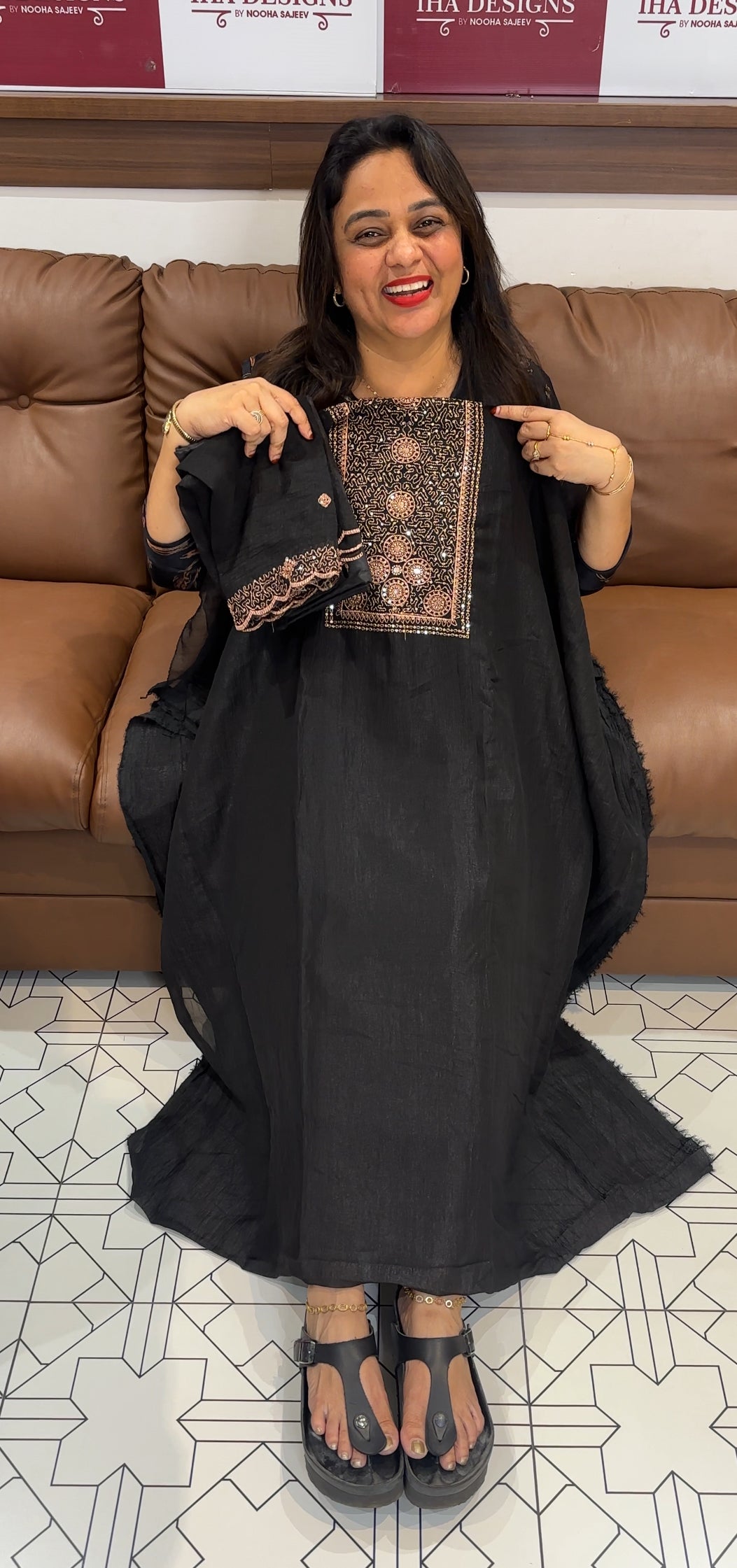 CHIFFON UNSTITCHED SALWAR SUITS - IHA 24671