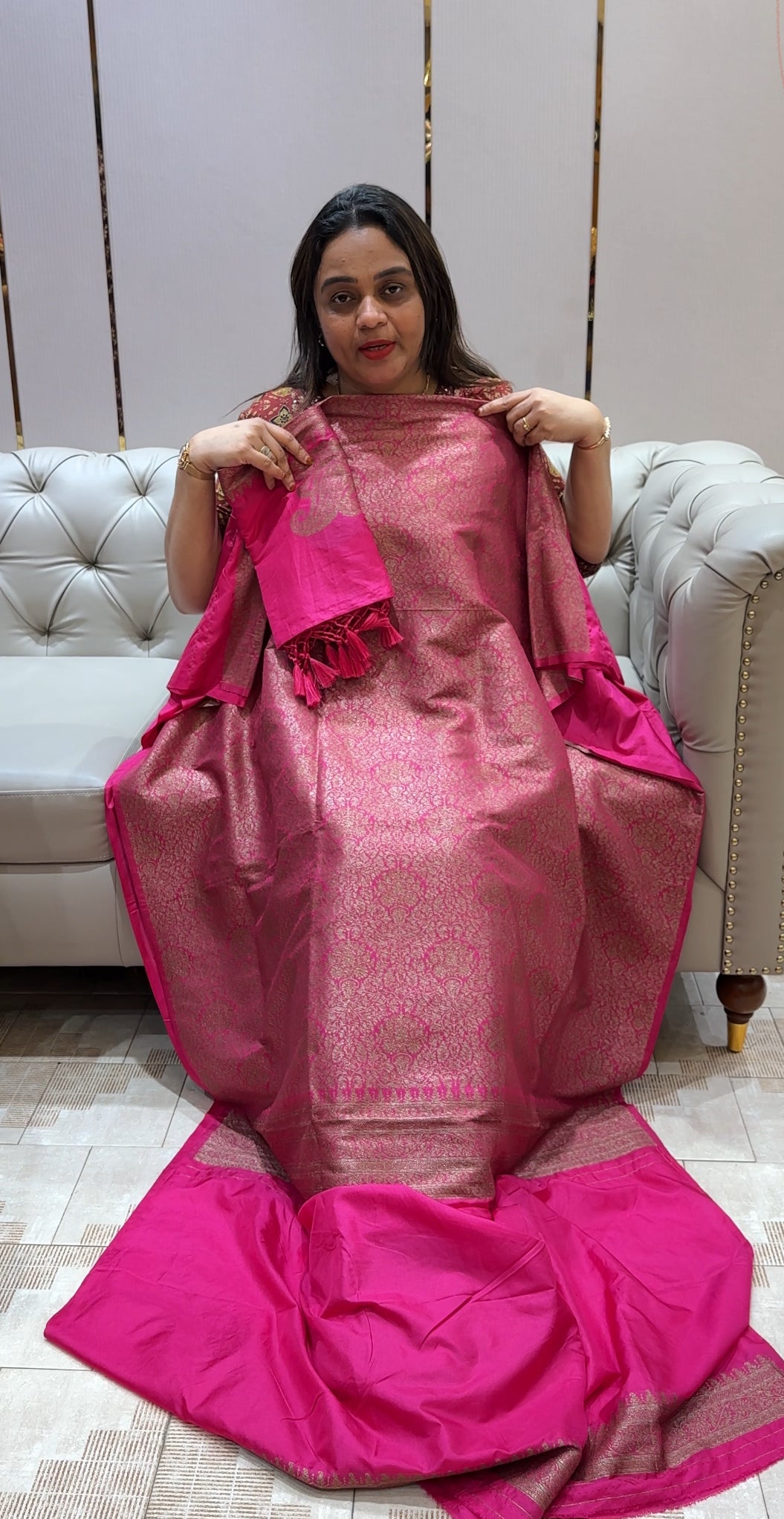 SEMI KATAN UNSTITCHED SALWAR SUITS - IHA 22640