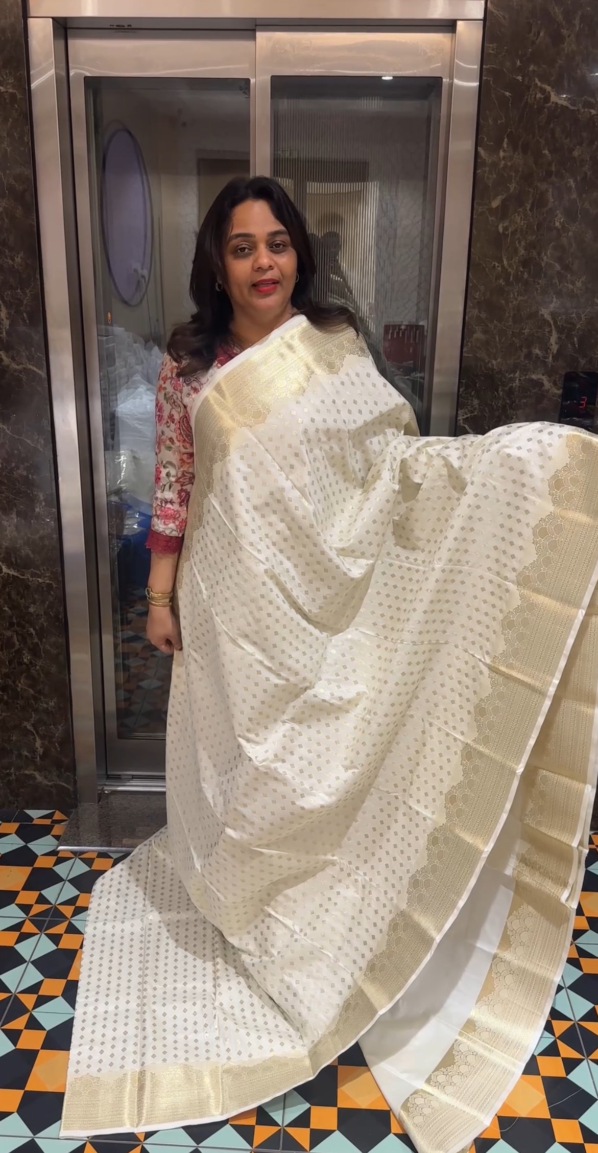 SILK BROCADE SAREES - IHA 24718