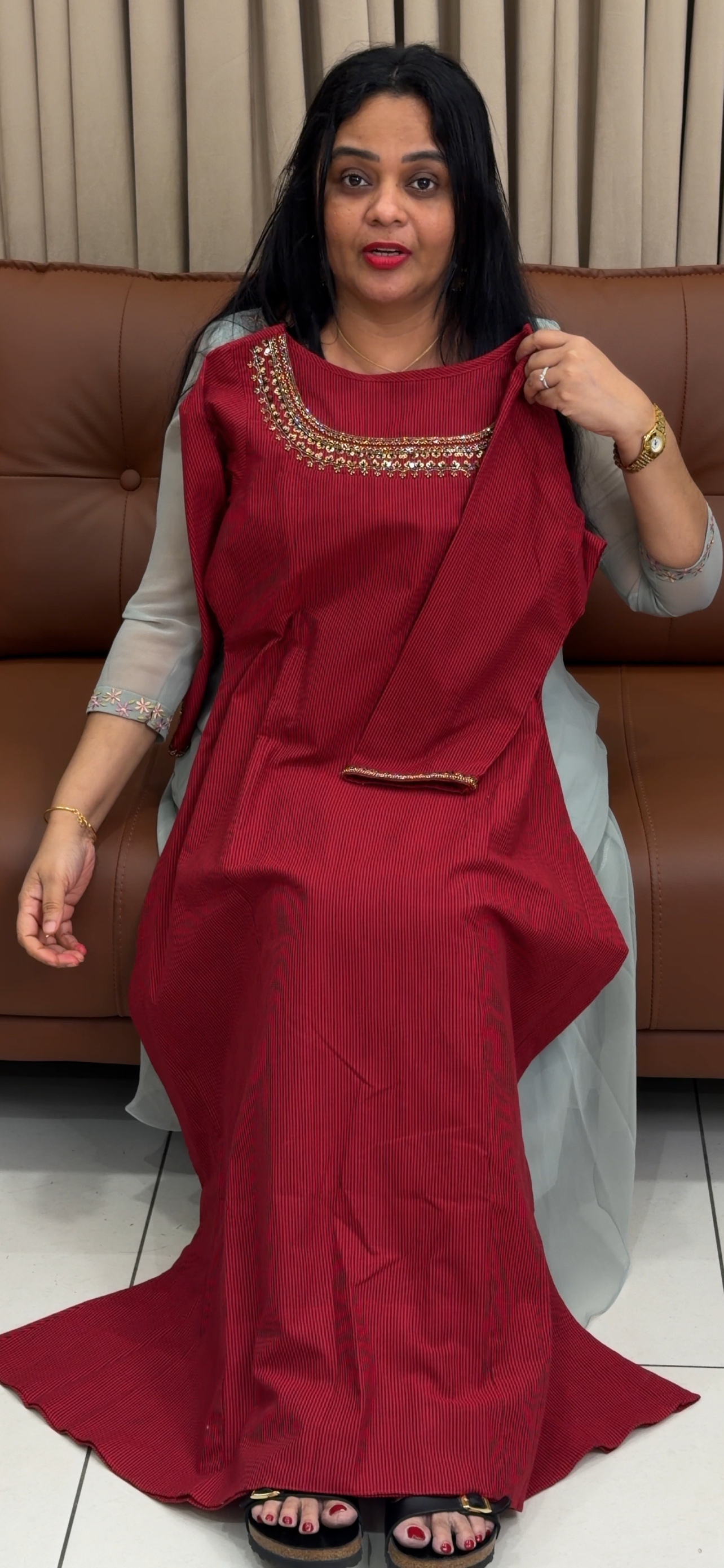 IHA'S IN-HOUSE HANDLOOM COTTON ALINE TOPS - IHA 34525