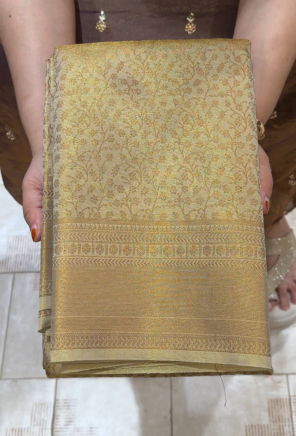 SEMI TISSUE SAREES - IHA 22686