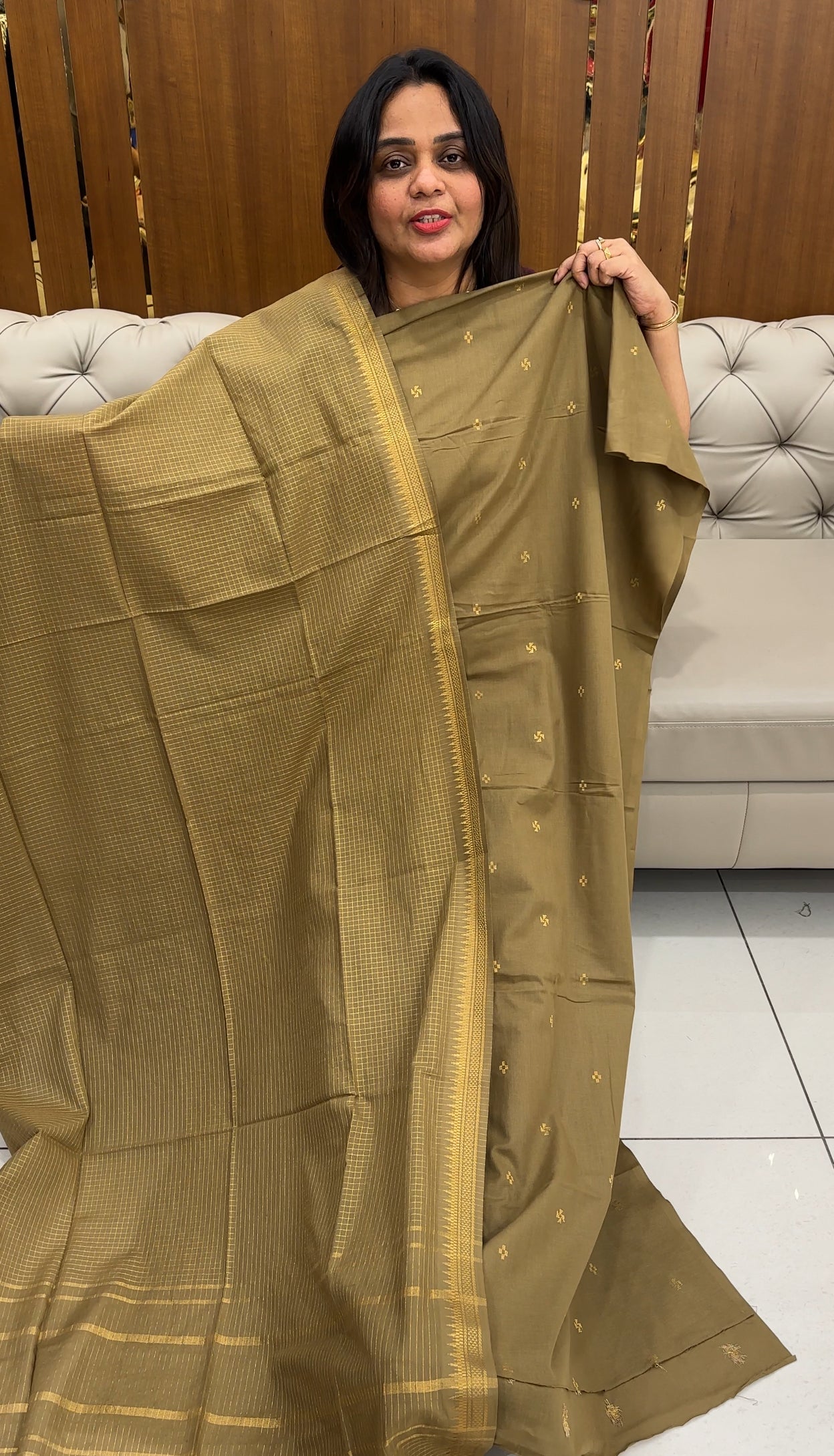 HANDLOOM COTTON UNSTITCHED SALWAR SUITS - IHA 29169