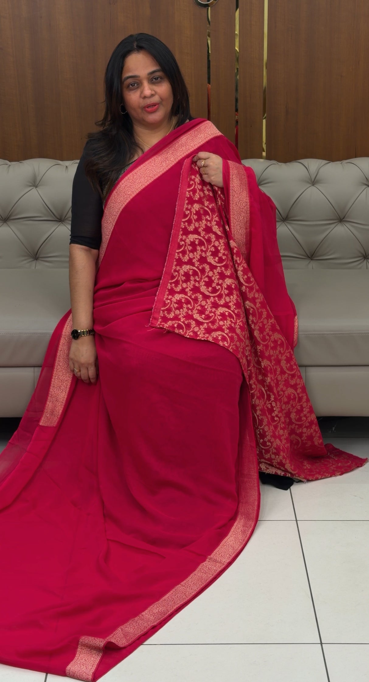 GEORGETTE SAREES - IHA 29204