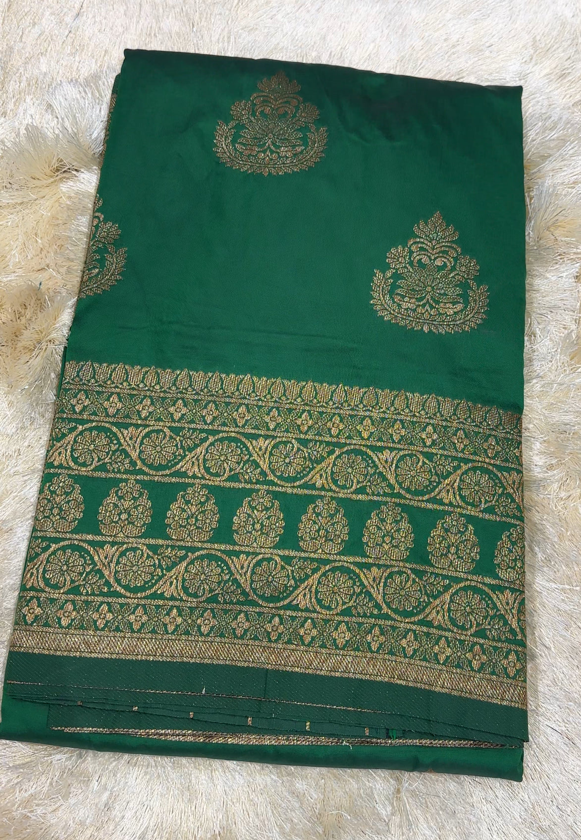 SEMI BANARASI SAREES - IHA 27779