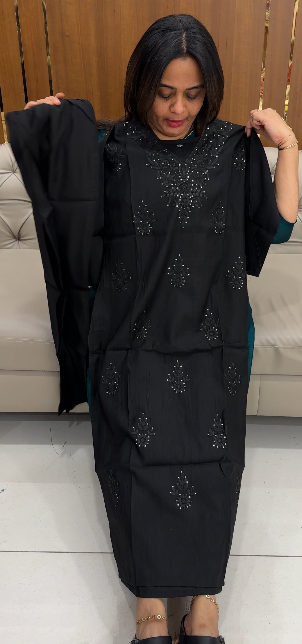 FORWARD SEMI RAW SILK TOP AND BOTTOM - IHA 26087