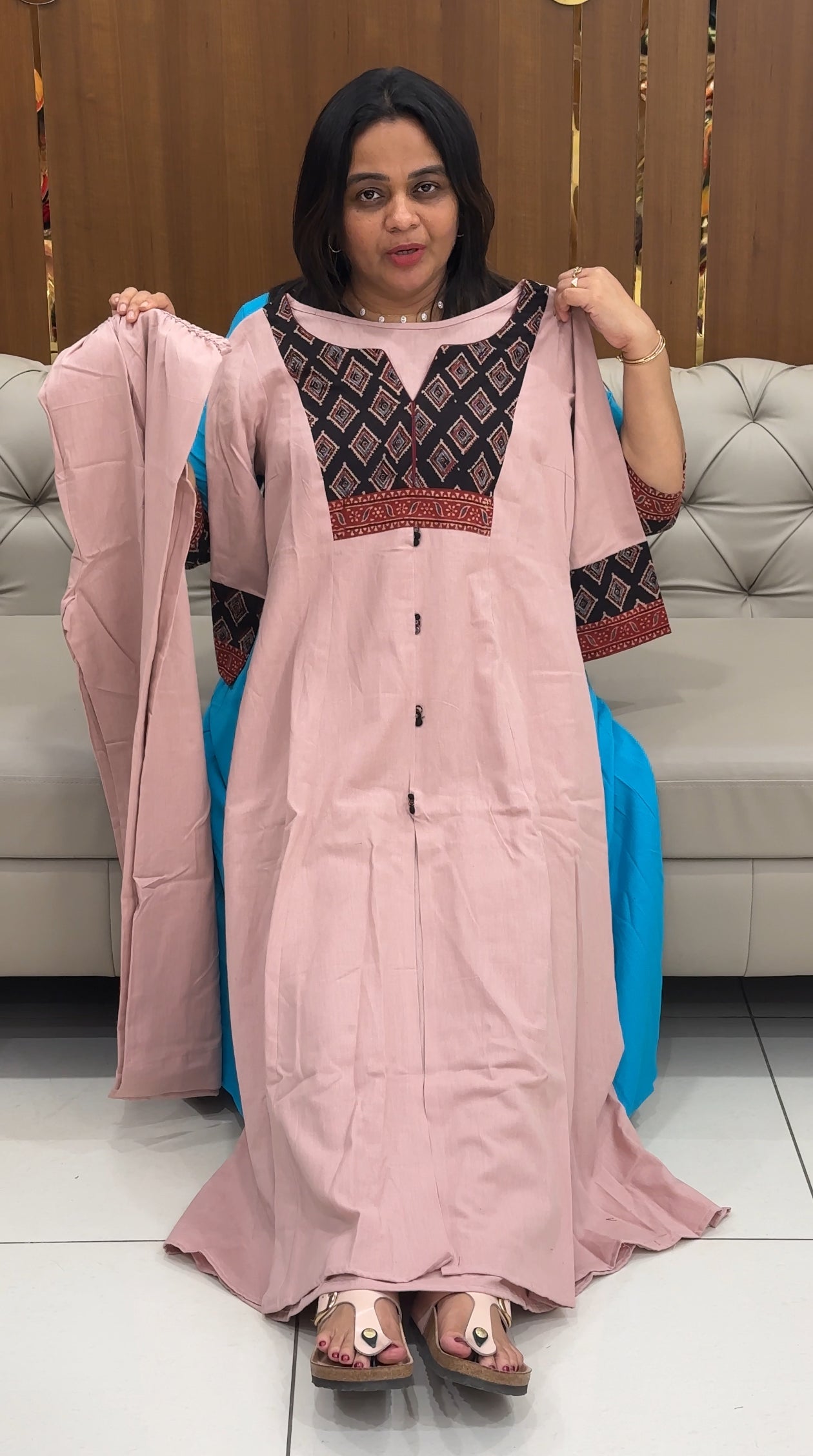 IHA'S IN-HOUSE COTTON LINEN CO-ORDS SES - IHA 29158