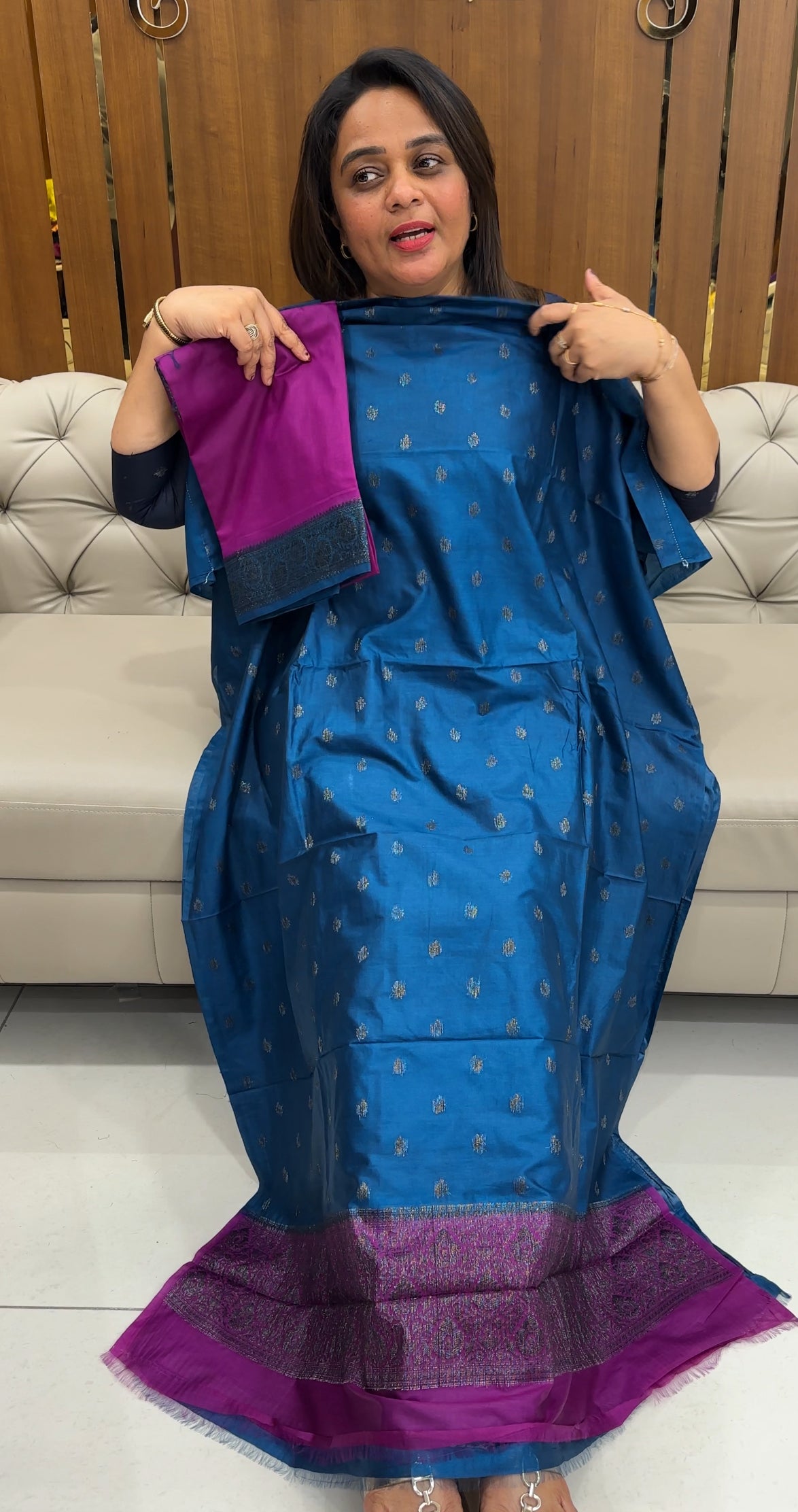 TUSSUR BANARASI UNSTITCHED SALWAR SUITS - IHA 25779