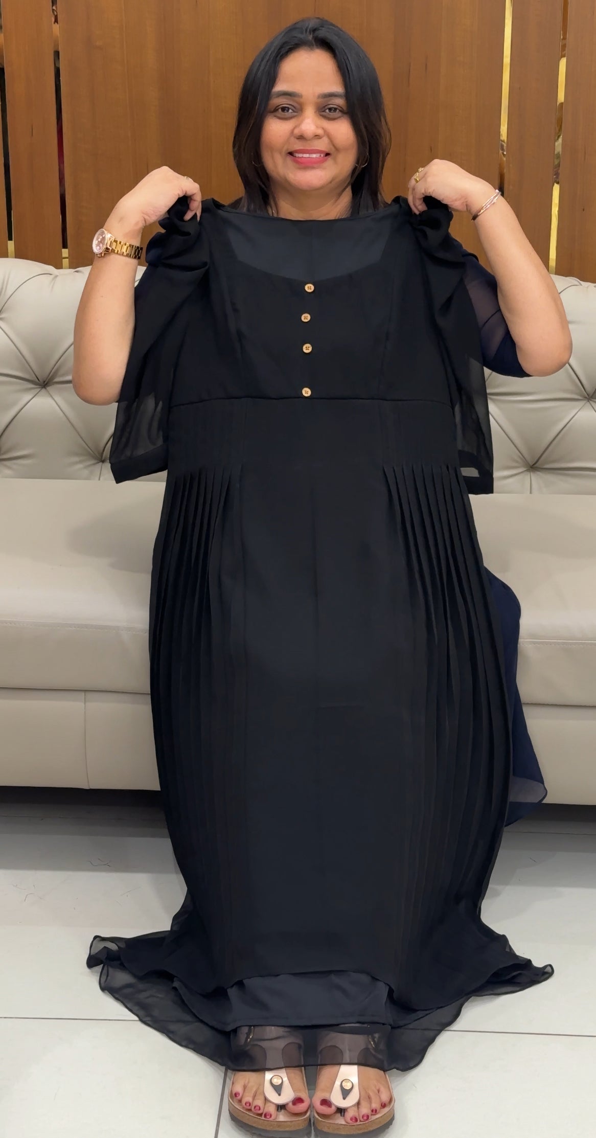 IHA'S IN-HOUSE GEORGETTE FROCKS - IHA 28504