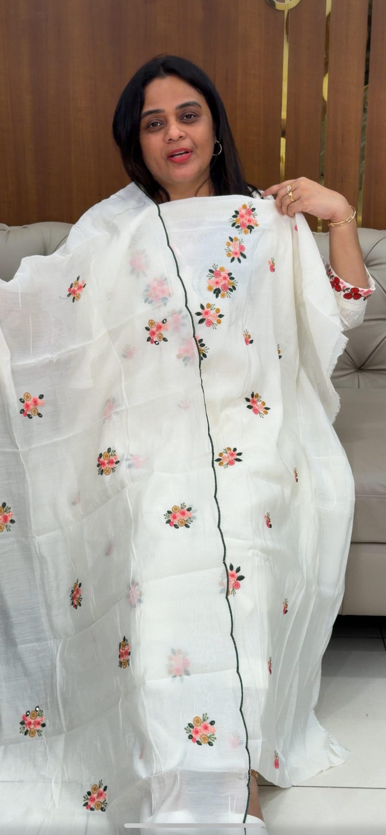 MUL CHANDERI UNSTITCHED SALWAR SUITS - IHA 29360