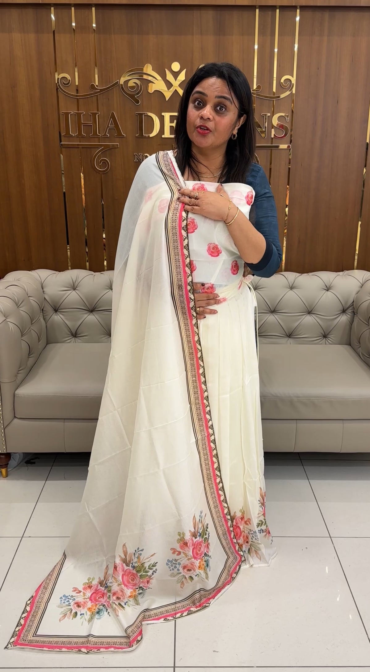 SEMI STITCHED DHAVANI SETS - IHA 25932