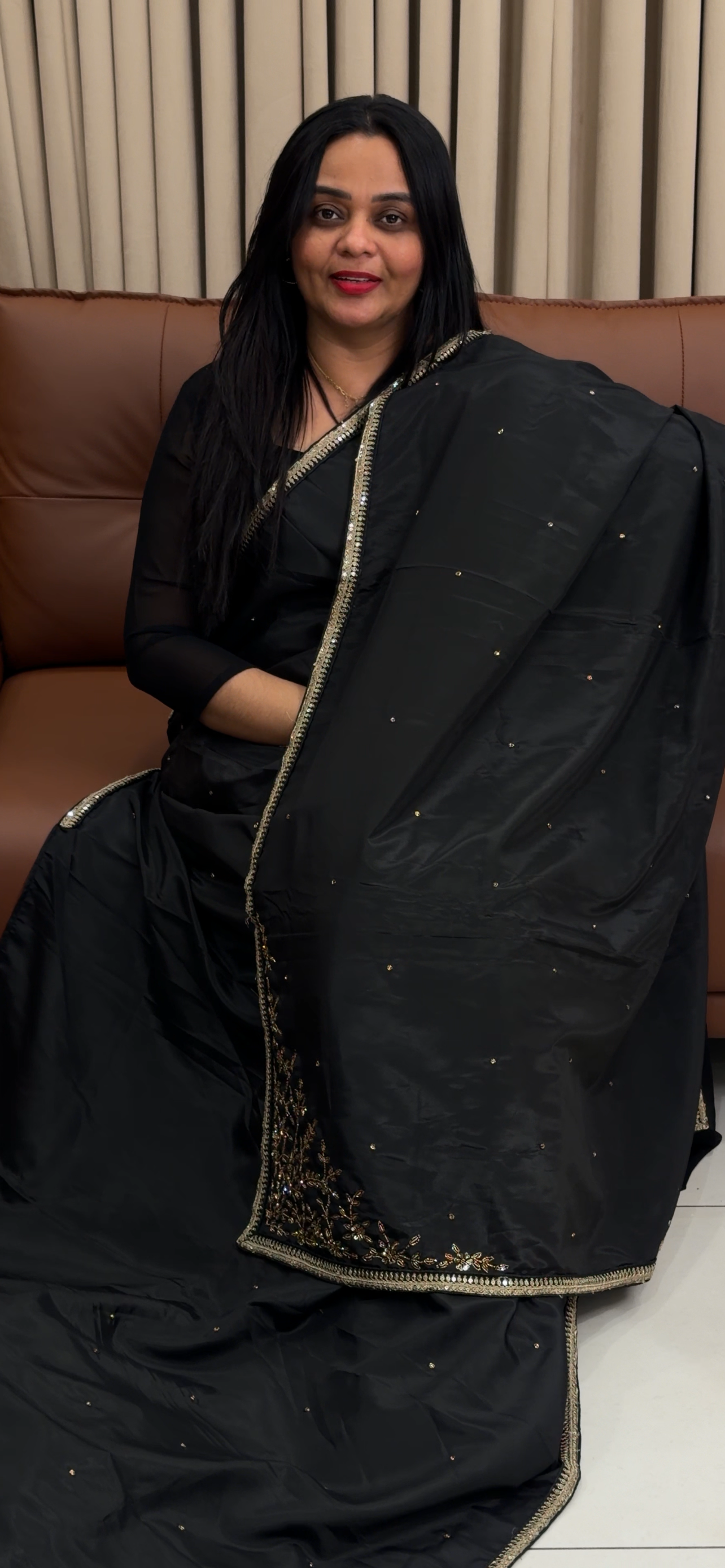 VISCOSE CRAPE SAREES - IHA 34712