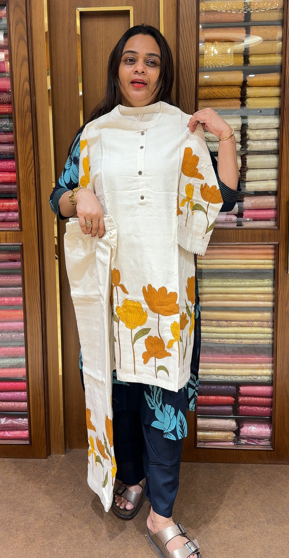 SLUB COTTON TOP AND BOTTOM - IHA 22172