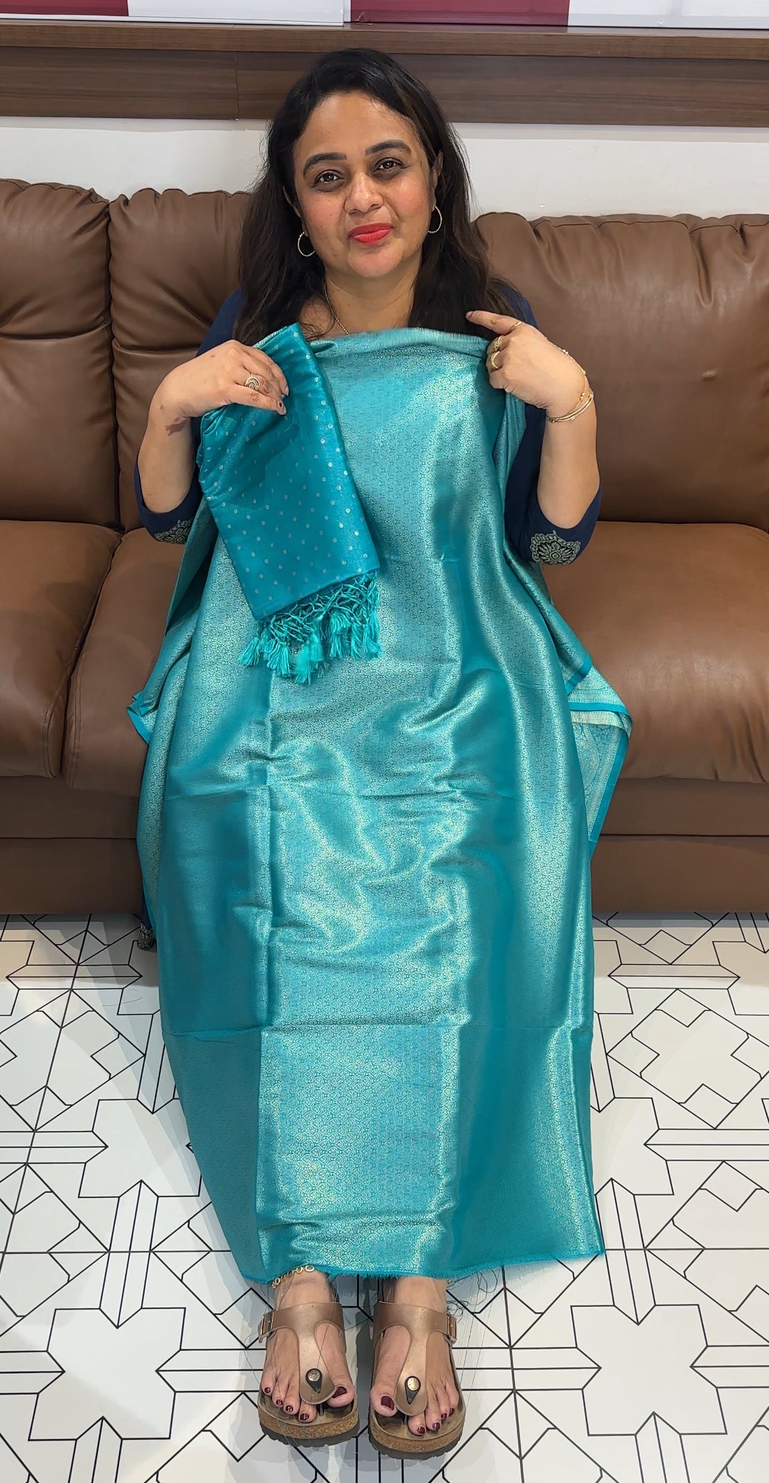 BANARASI UNSTITCHED SALWAR SUITS - IHA 26314