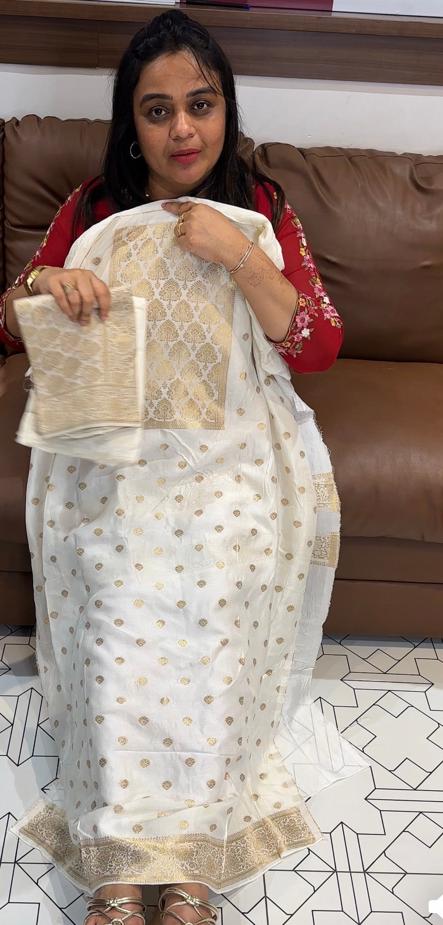 BANARSI UNSTITCHED SALWAR SUITS - IHA 27772