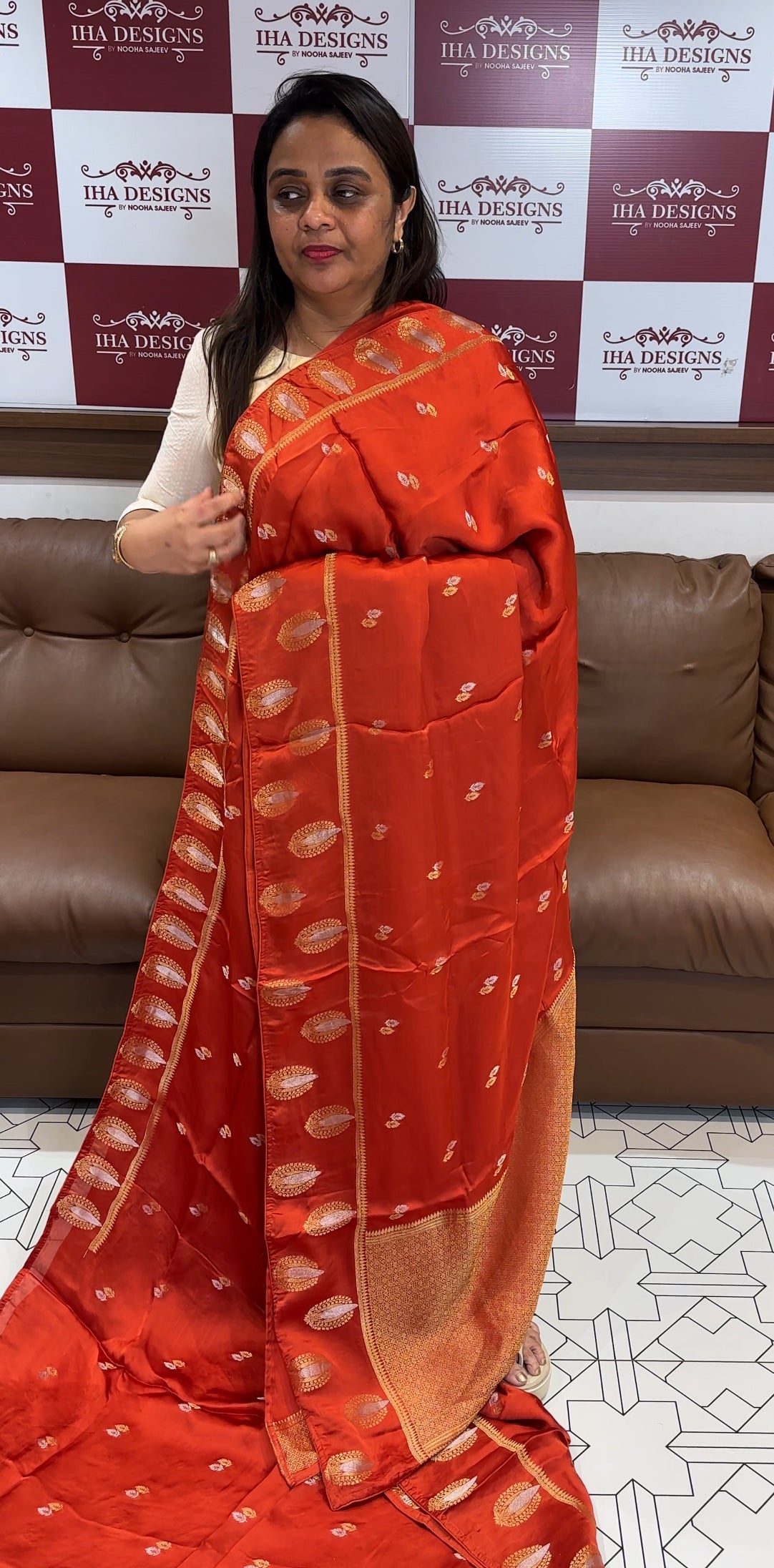 RAW MANGO SILK SAREES - IHA 24989