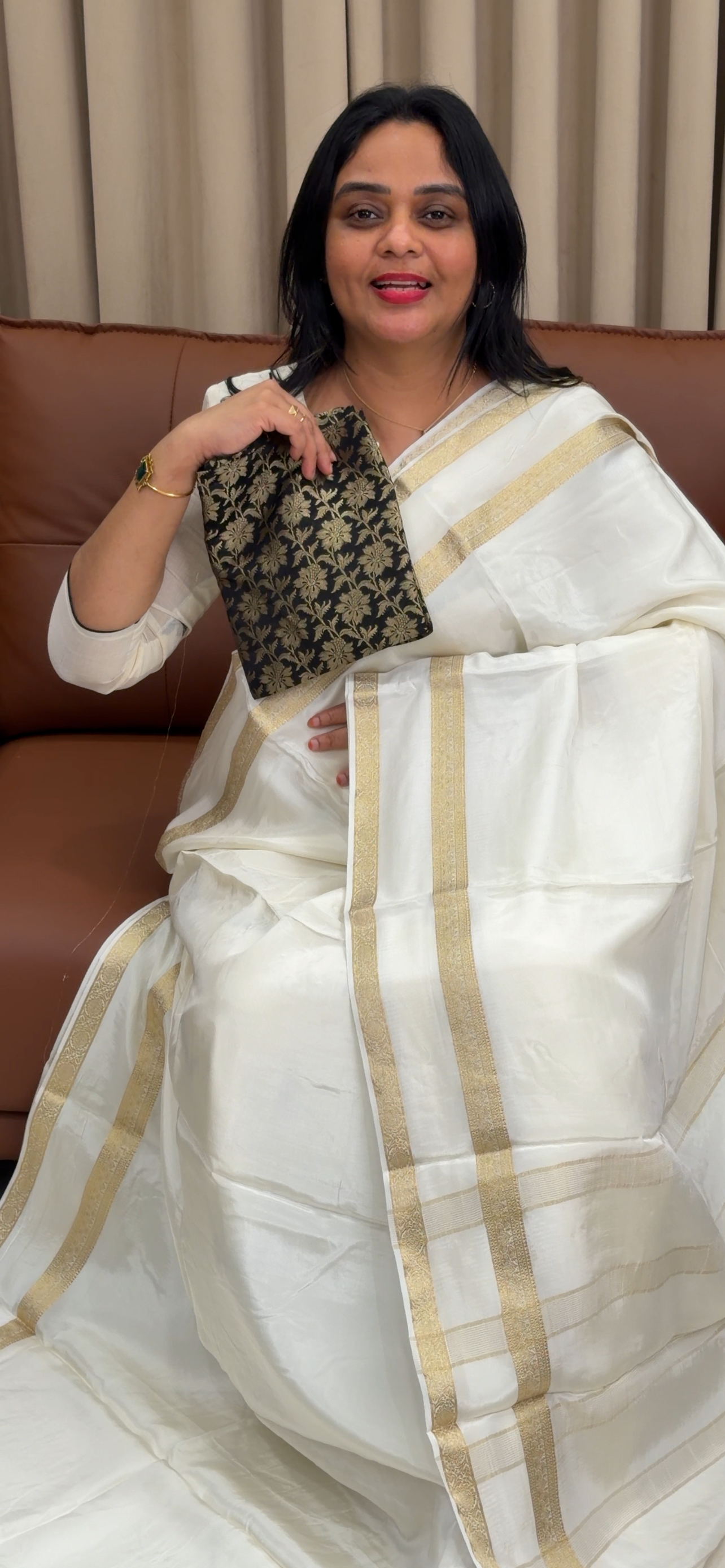 VISCOSE CRAPE SAREES - IHA 34247