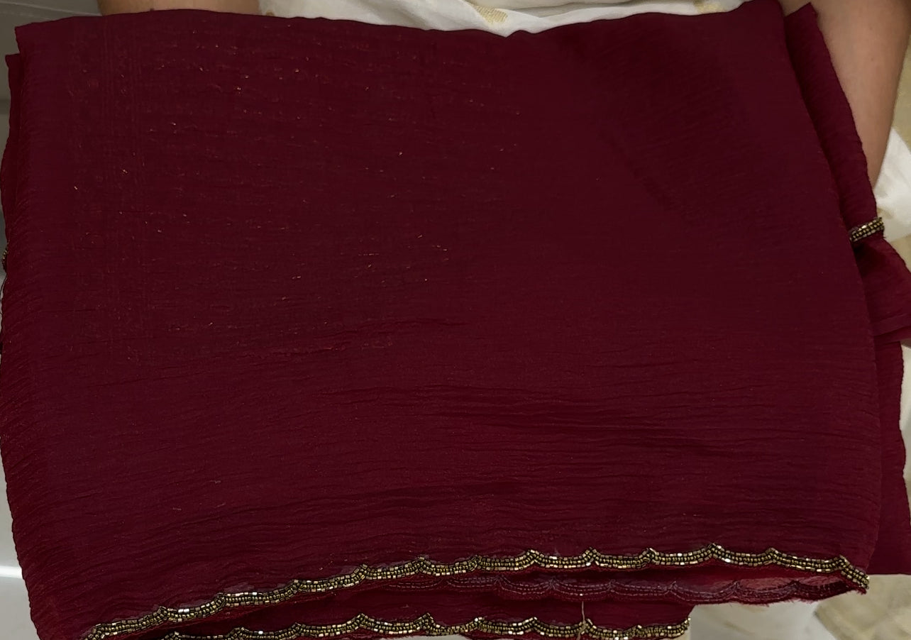CRUSHED TISSUE SAREES - IHA 25591