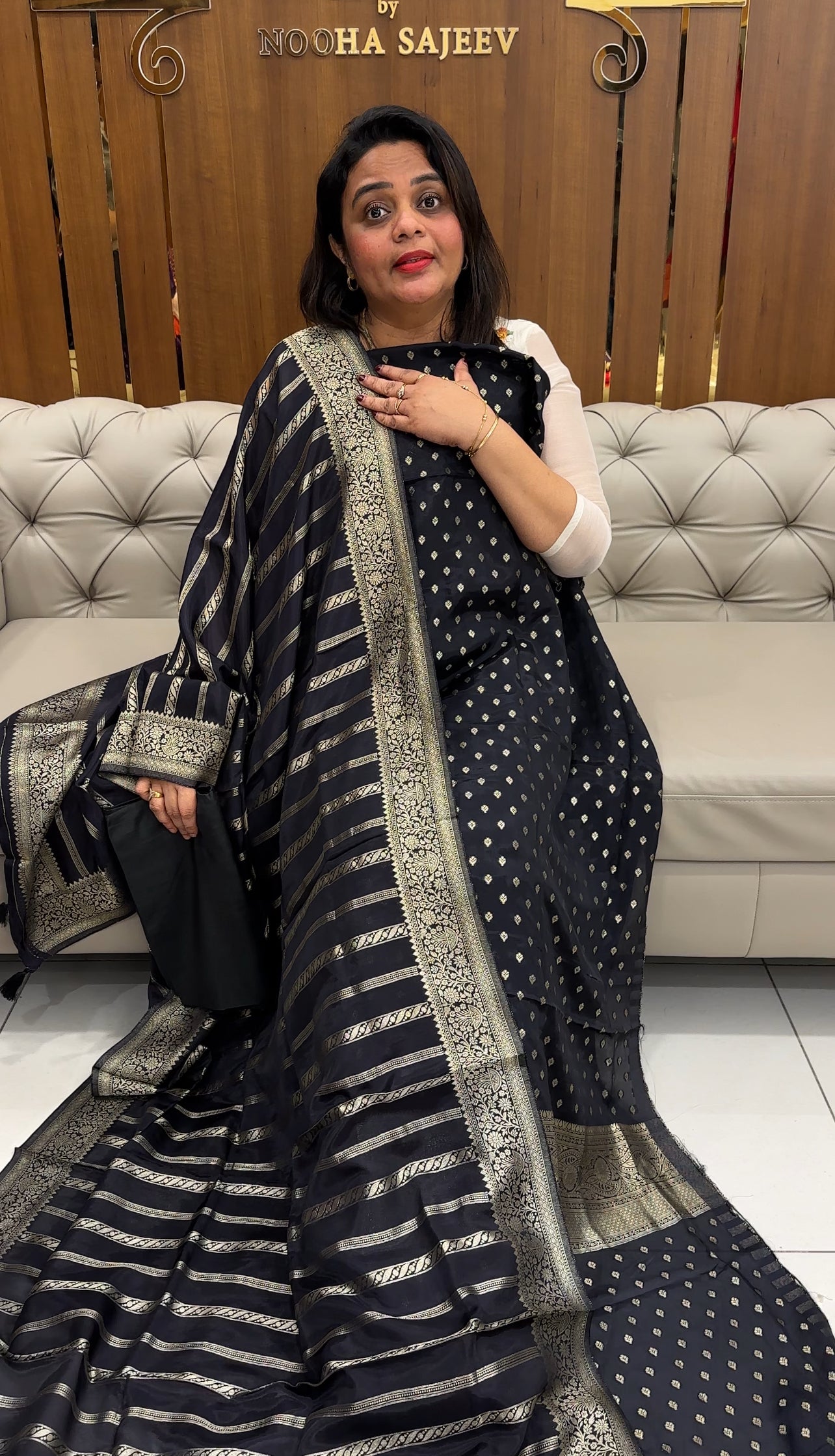 SILK BANARASI UNSTITCHED SALWAR SUITS - IHA 25920