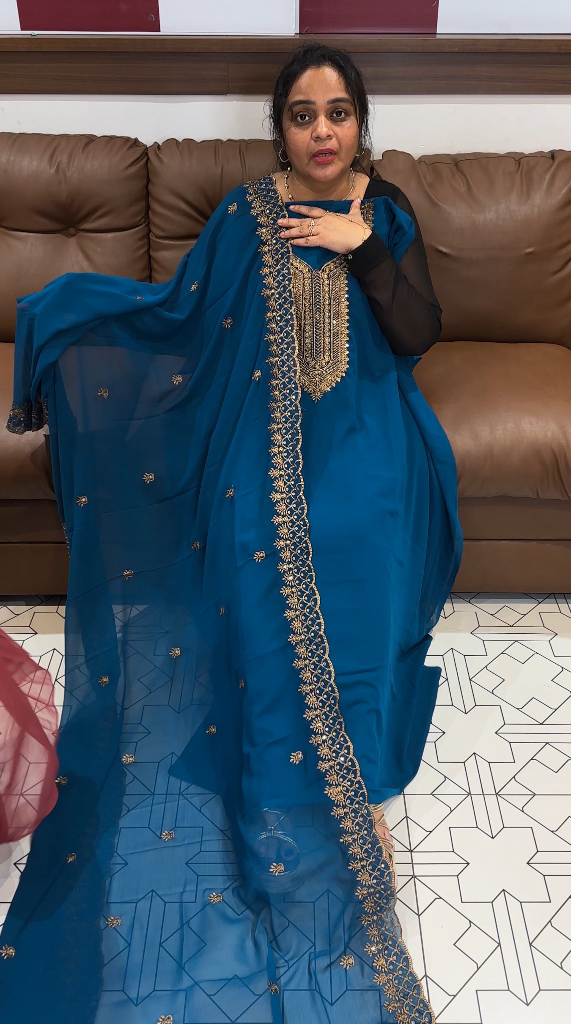 FORWARD UNSTITCHED SALWAR SUITS - IHA 26578