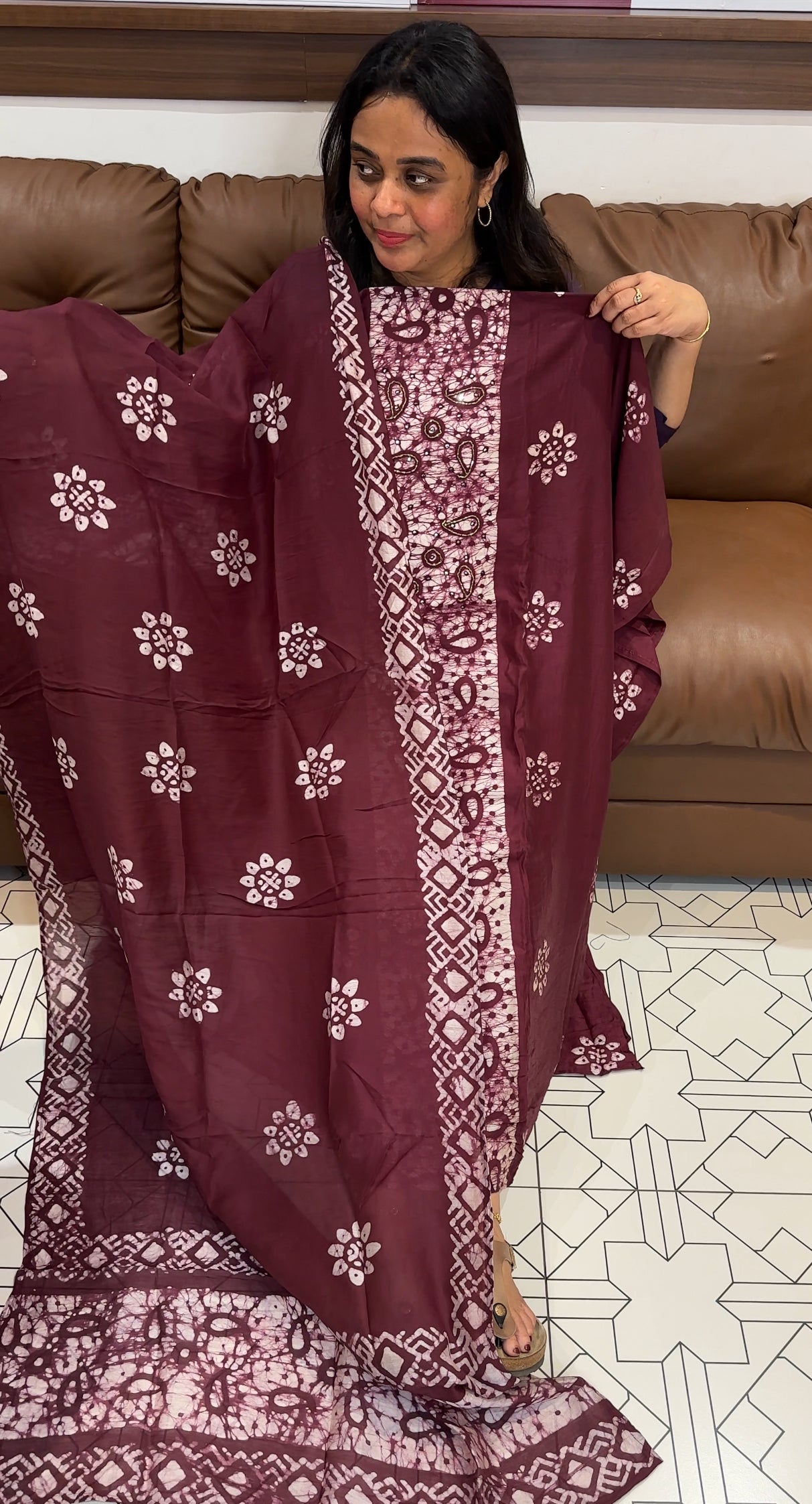 SEMI MODAL UNSTITCHED SALWAR SUITS - IHA 27162