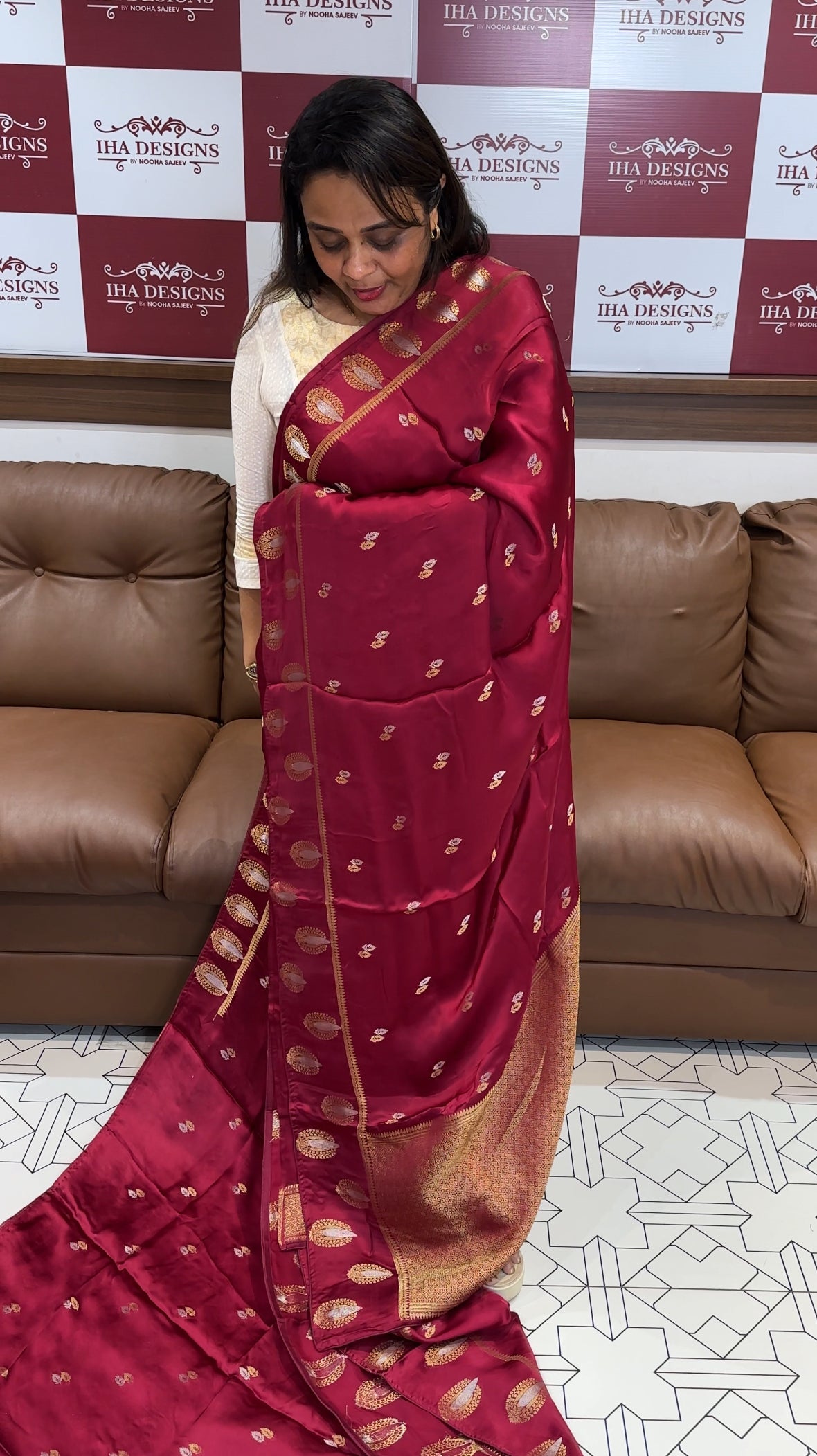 RAW MANGO SILK SAREES - IHA 24989