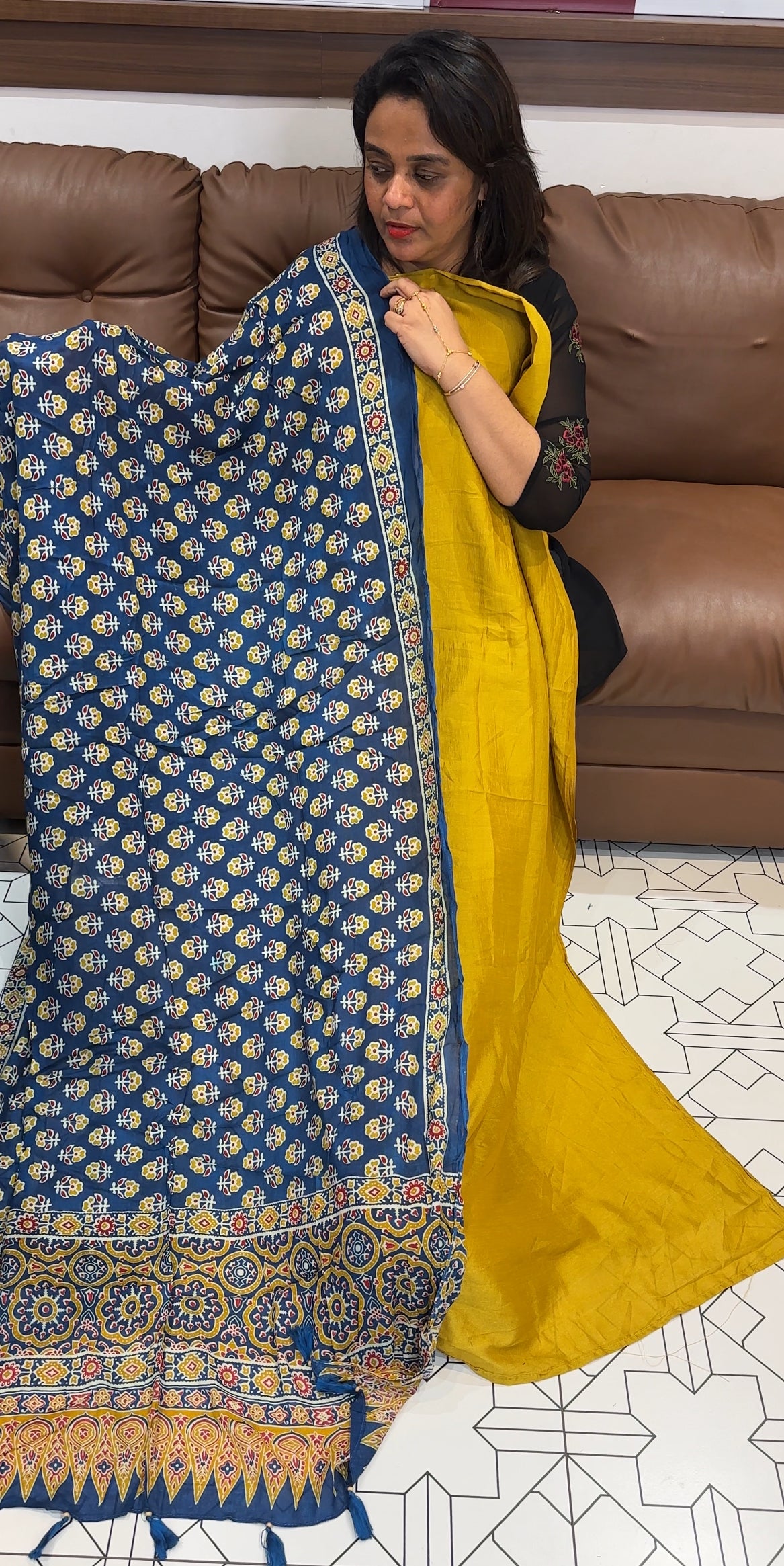 IHA'S IN-HOUSE SEMI RAW SILK UNSTITCHED SALWAR SUITS - IHA 24805