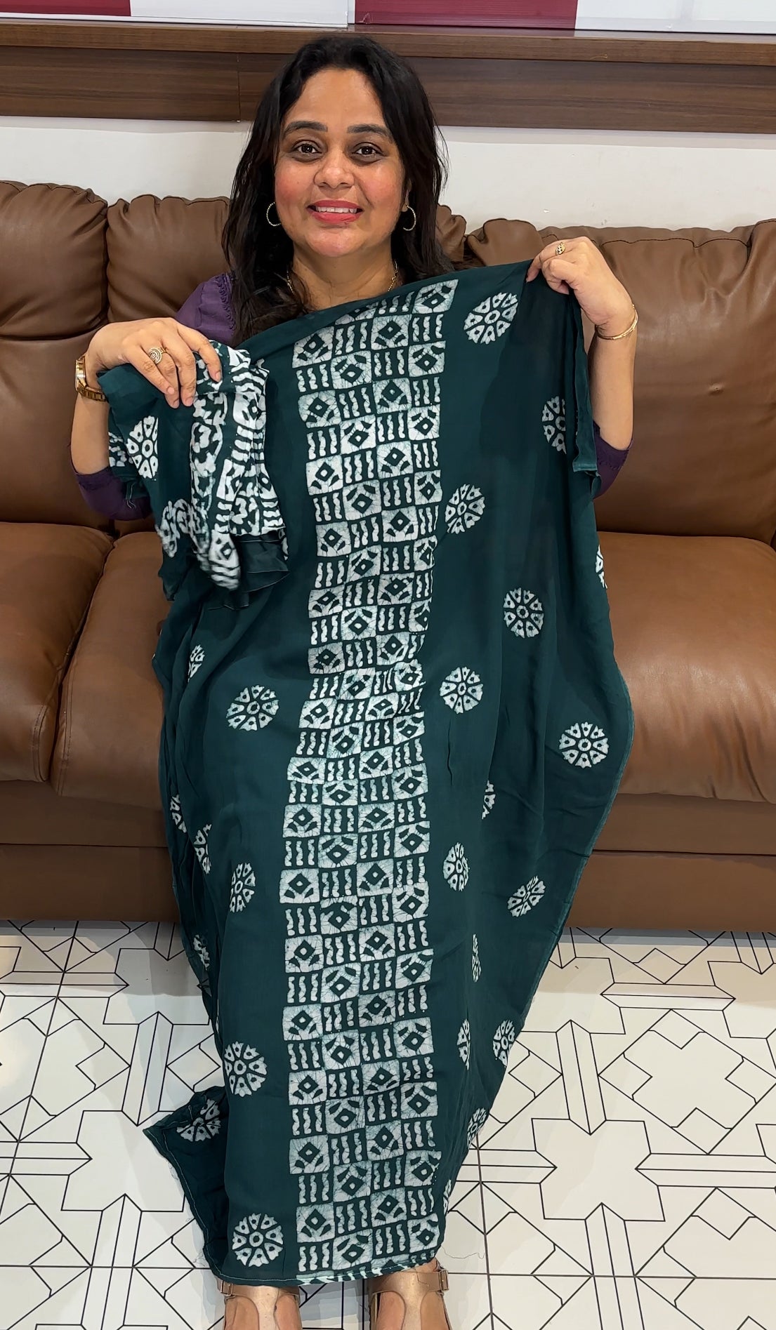 VISCOSE GEORGETTE UNSTITCHED SALWAR SUIST - IHA 27180