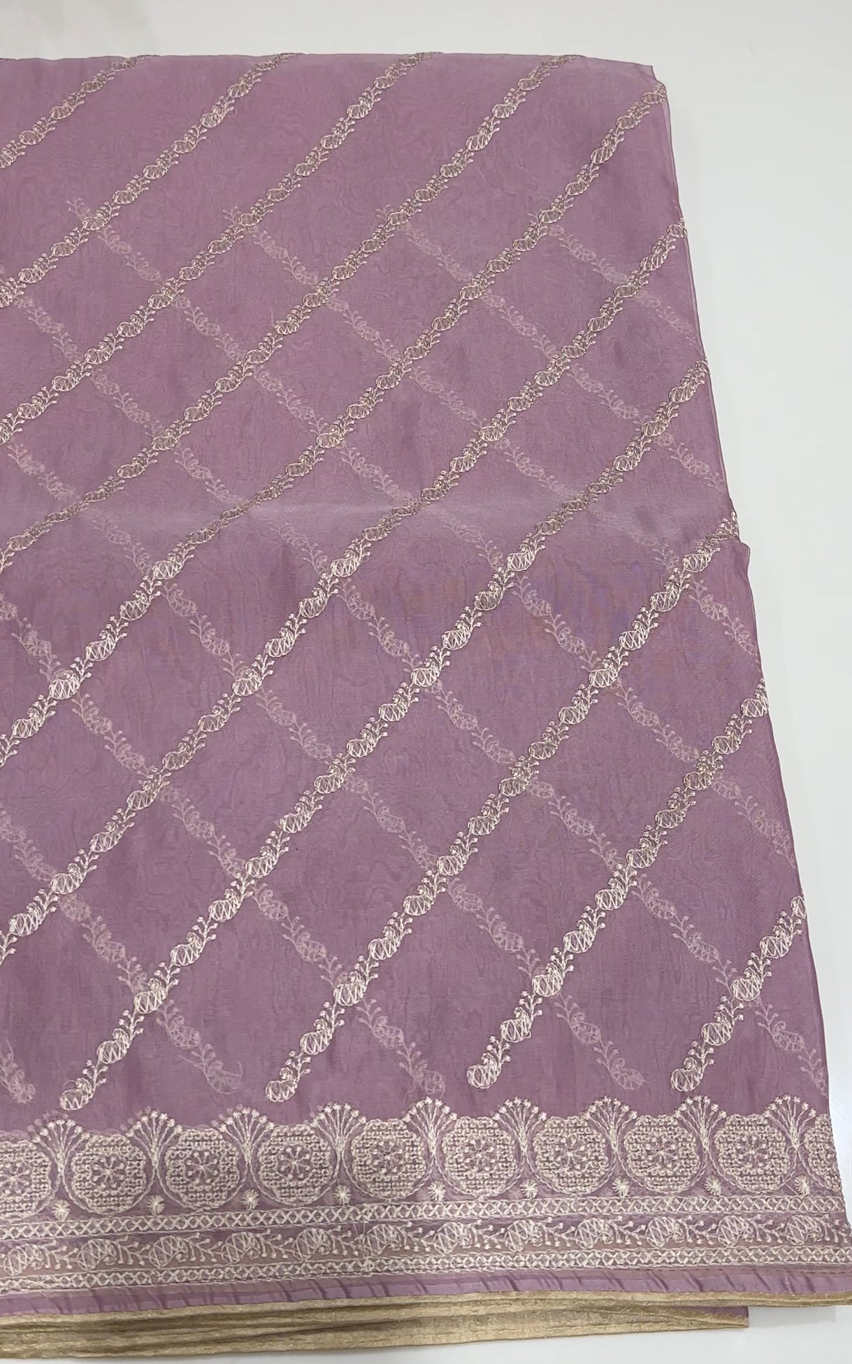 NYLON ORGANZA SAREES - IHA 24925