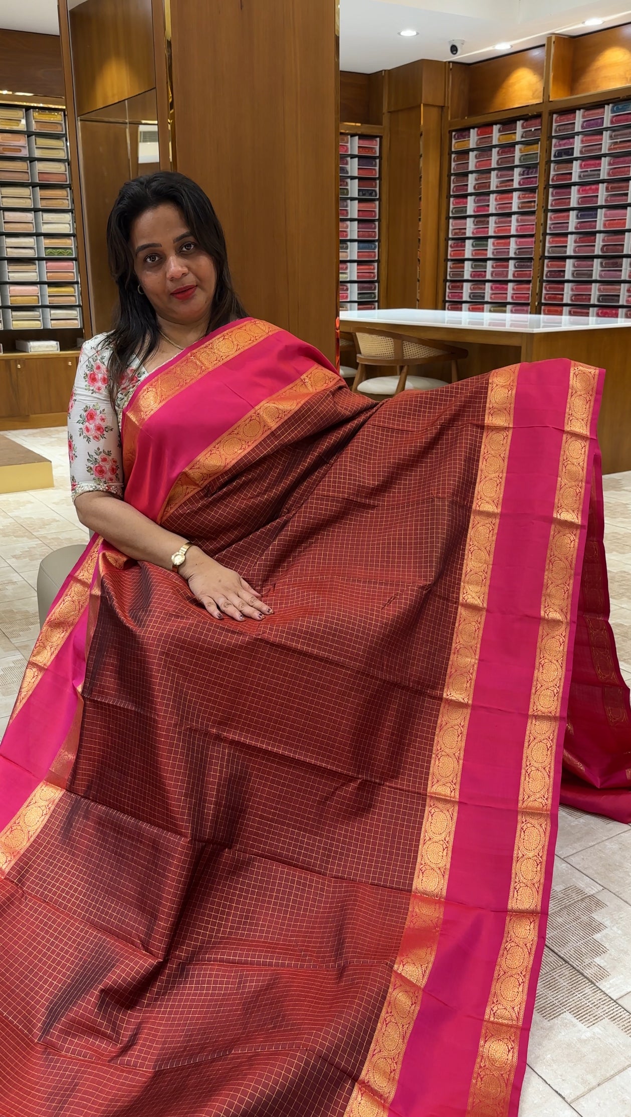 DESIGNER KANCHIPURAM SILK SAREES - IHA 25743