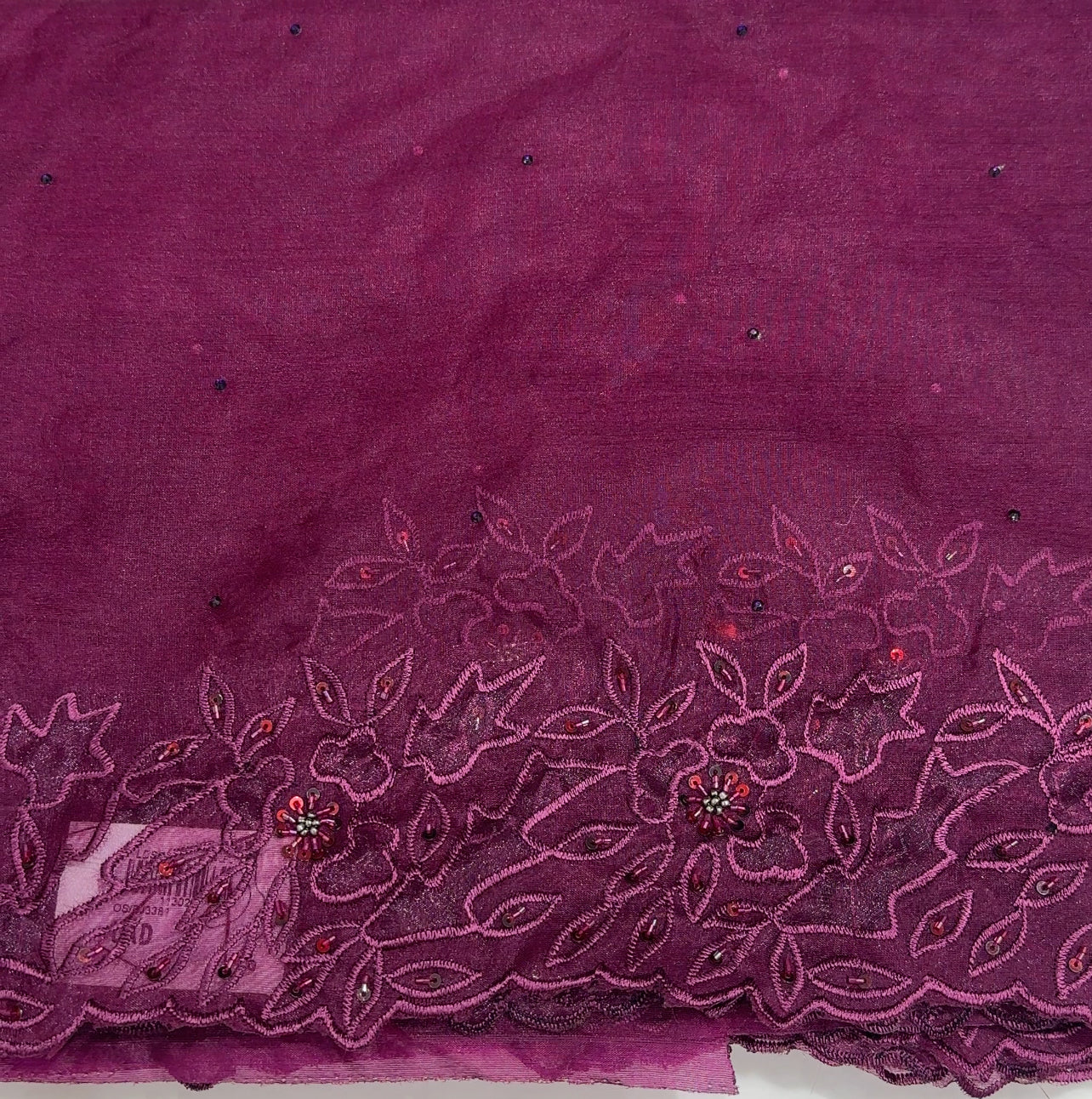 NYLON ORGANZA SAREES - IHA 27377