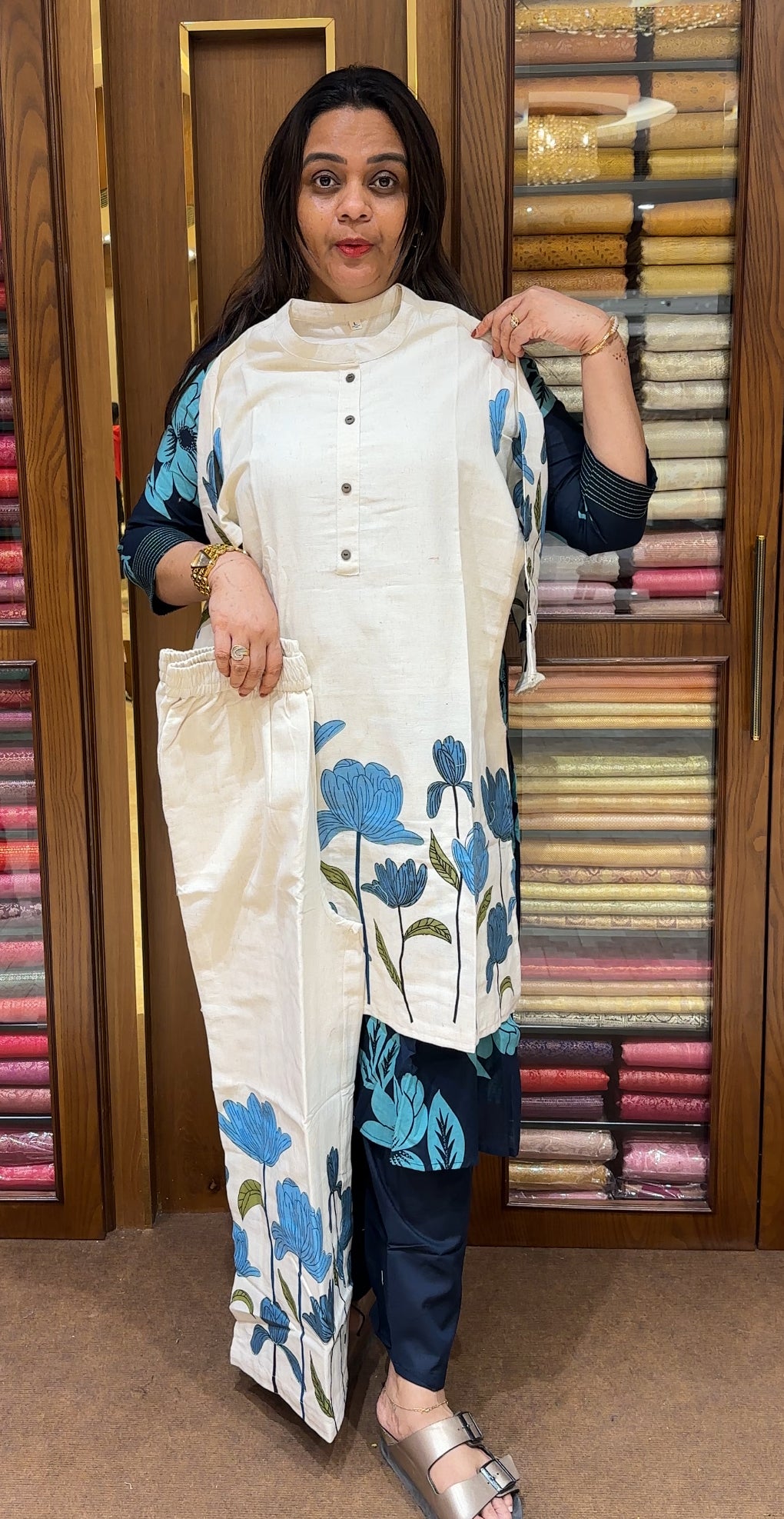 SLUB COTTON TOP AND BOTTOM - IHA 22172