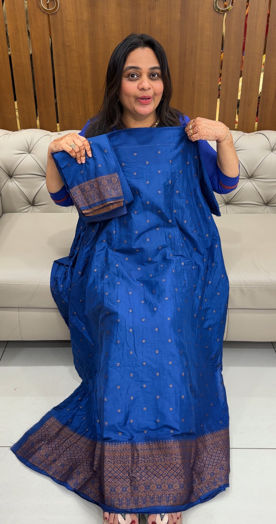 SEMI BANARASI UNSTITCHED SALWAR SUITS - IHA 27439
