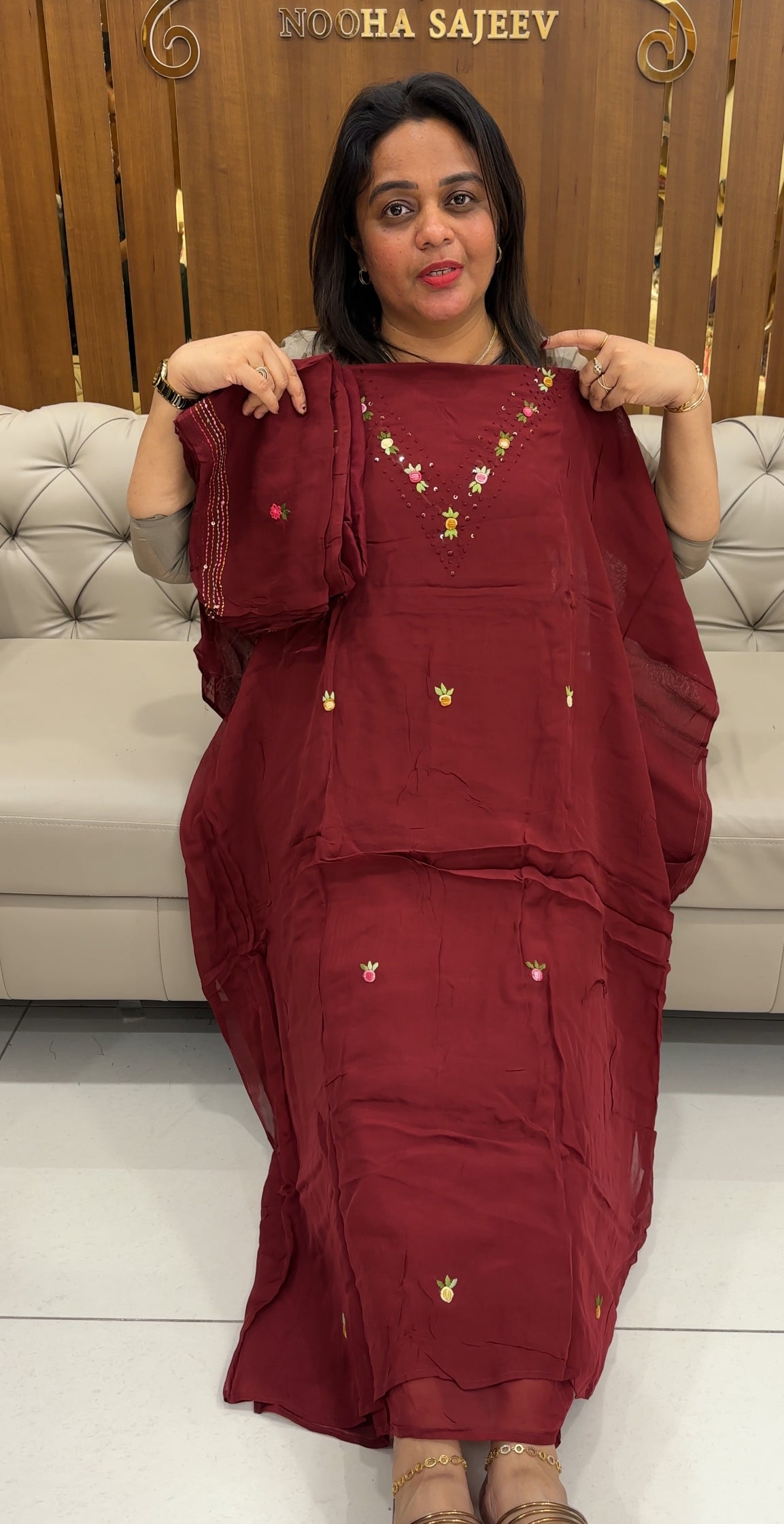 GEORGETTE ORGANZA UNSTITCHED SALWAR SUITS - IHA 25848