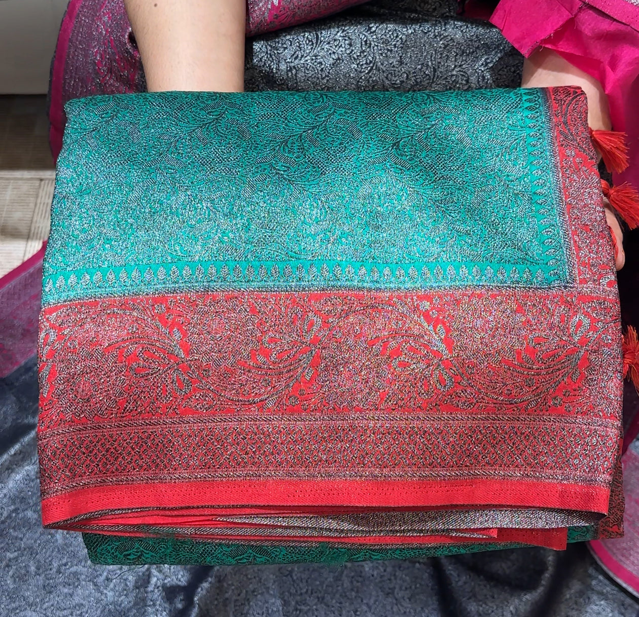 SEMI KATAN SAREES - IHA 22702