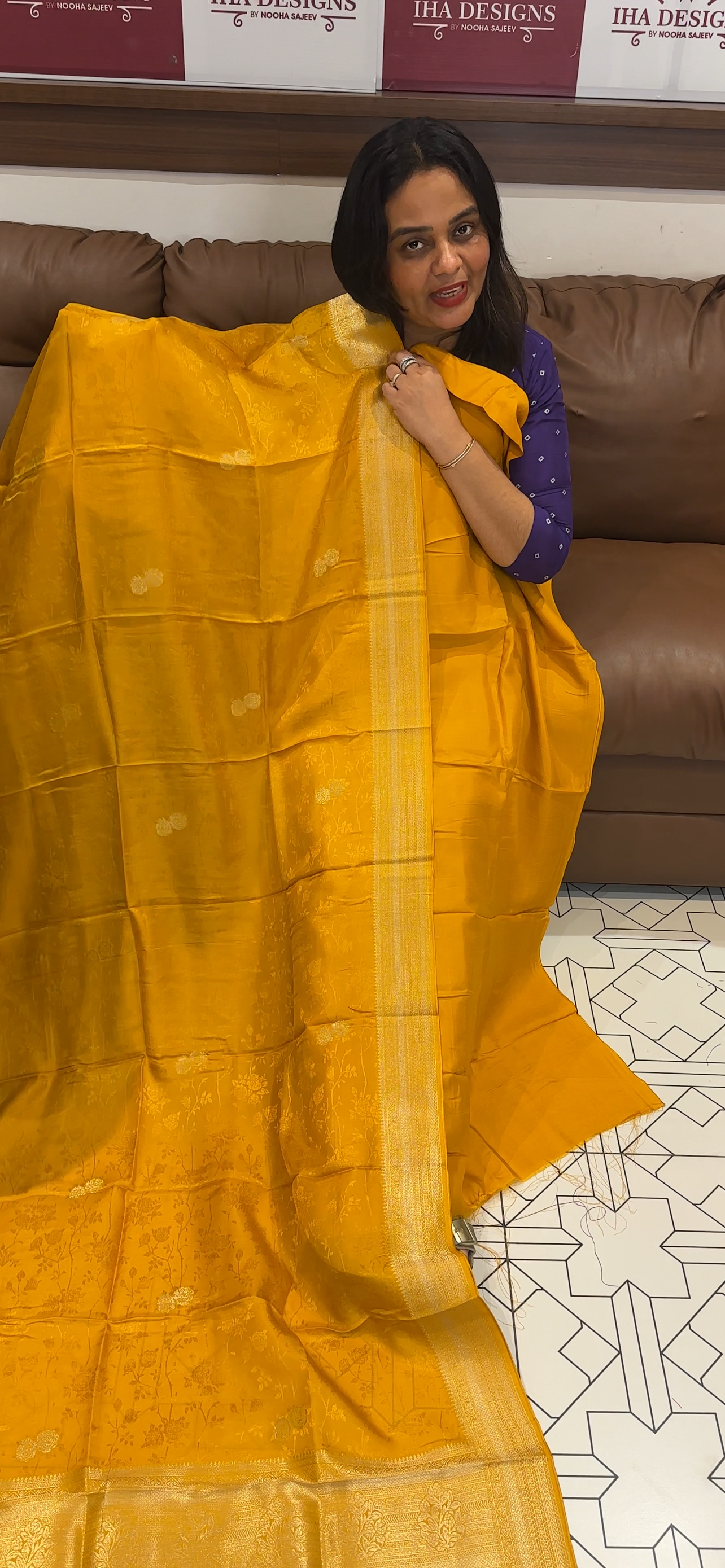 SILK BANARASI UNSTITCHED SALWAR SUITS - IHA 31263