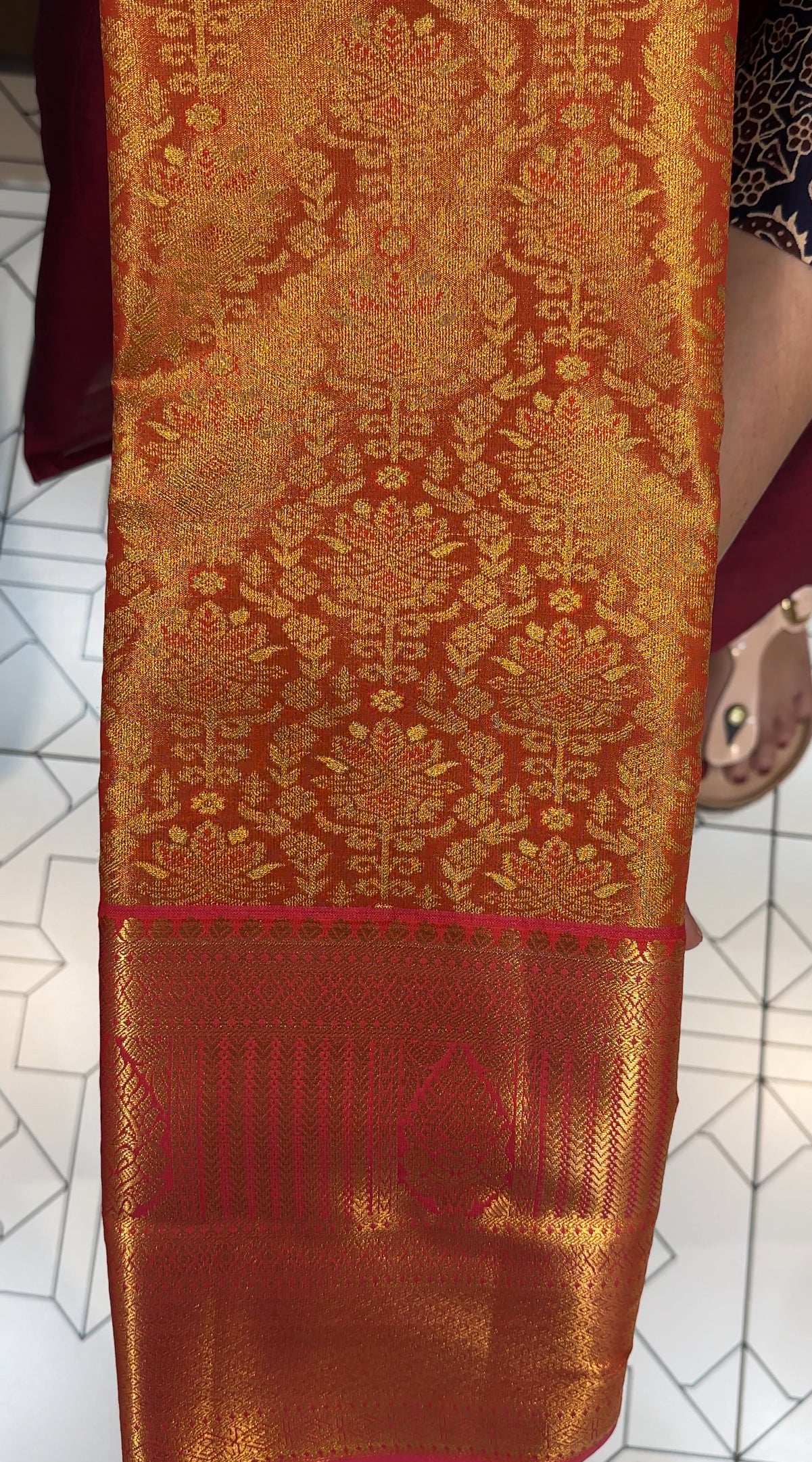 SEMI TISSUE KANCHIPURAM SAREES - IHA 27858