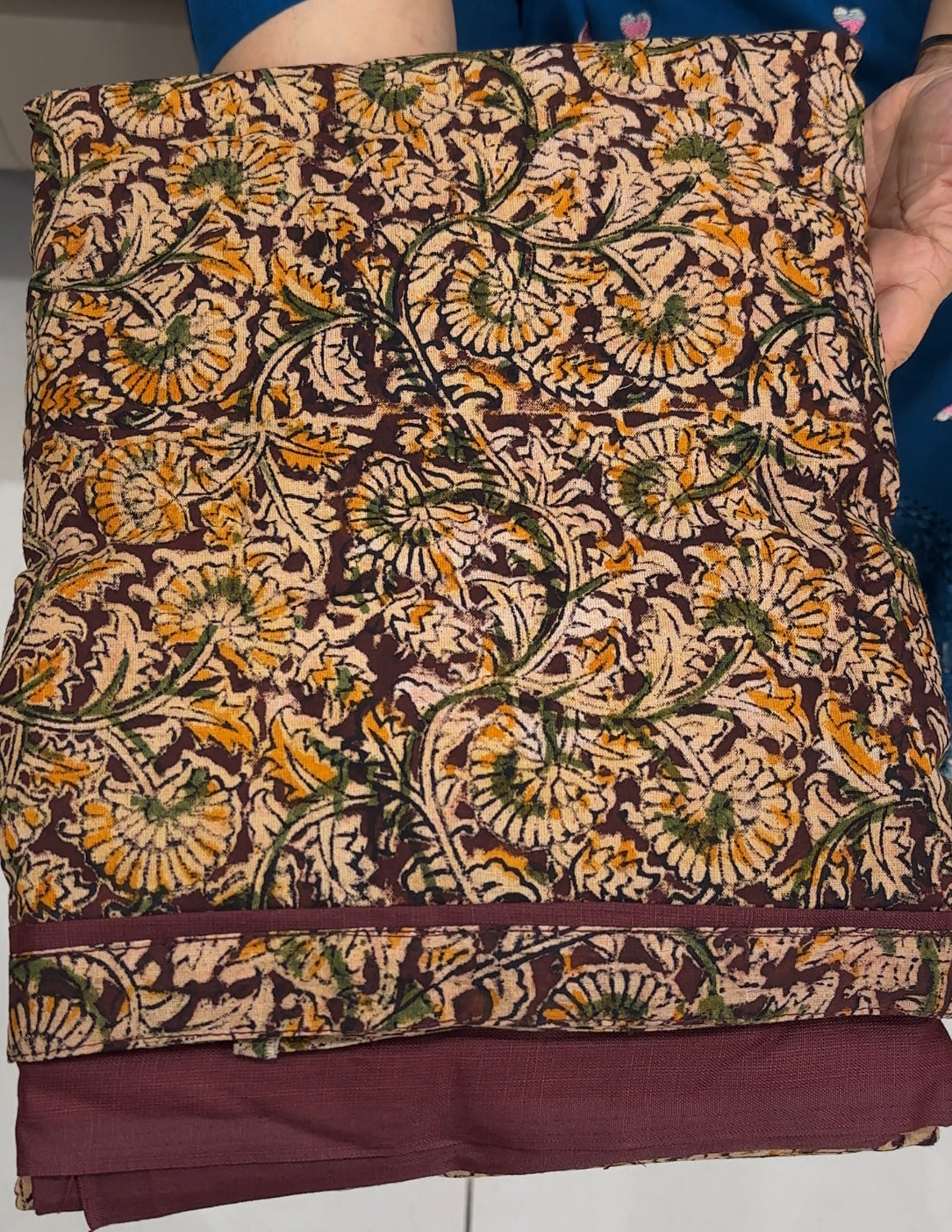 KALAMKARI UNSTITCHED SALWAR SUITS - IHA 25701