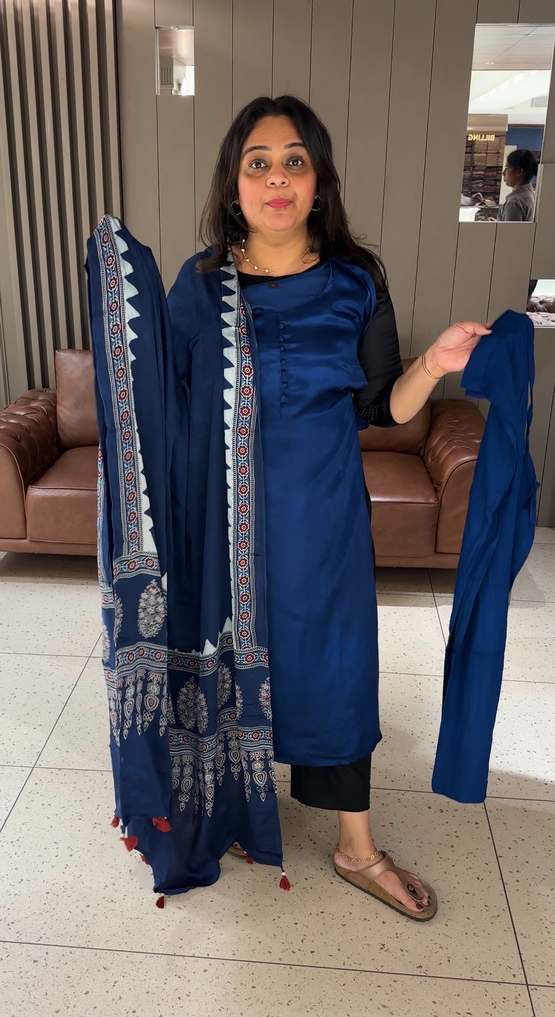 MODAL TOP BOTTOM AND DUPATTA - IHA 27122