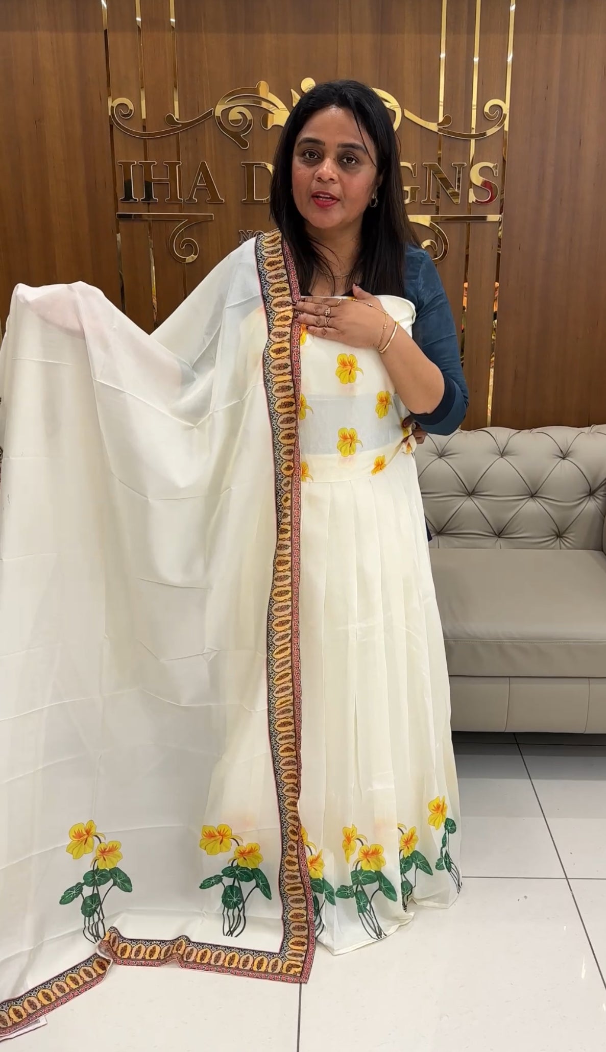 SEMI STITCHED DHAVANI SETS - IHA 25932