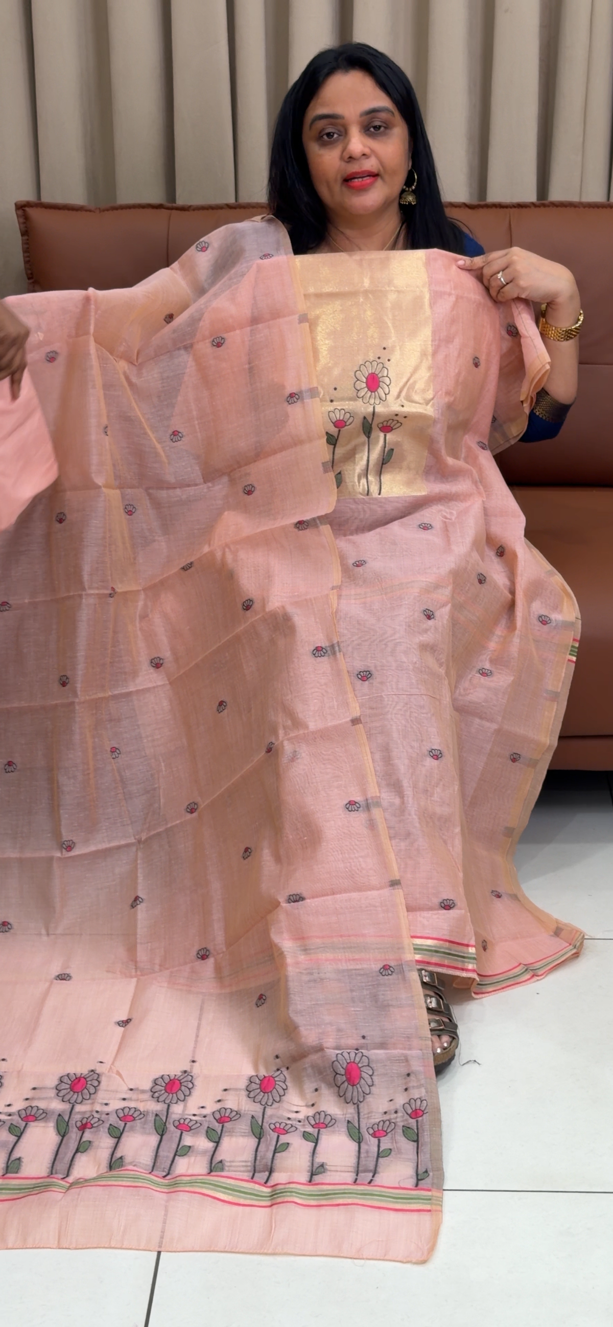 JAMDANI UNSTITCHED SALWAR SUITS - IHA 35779
